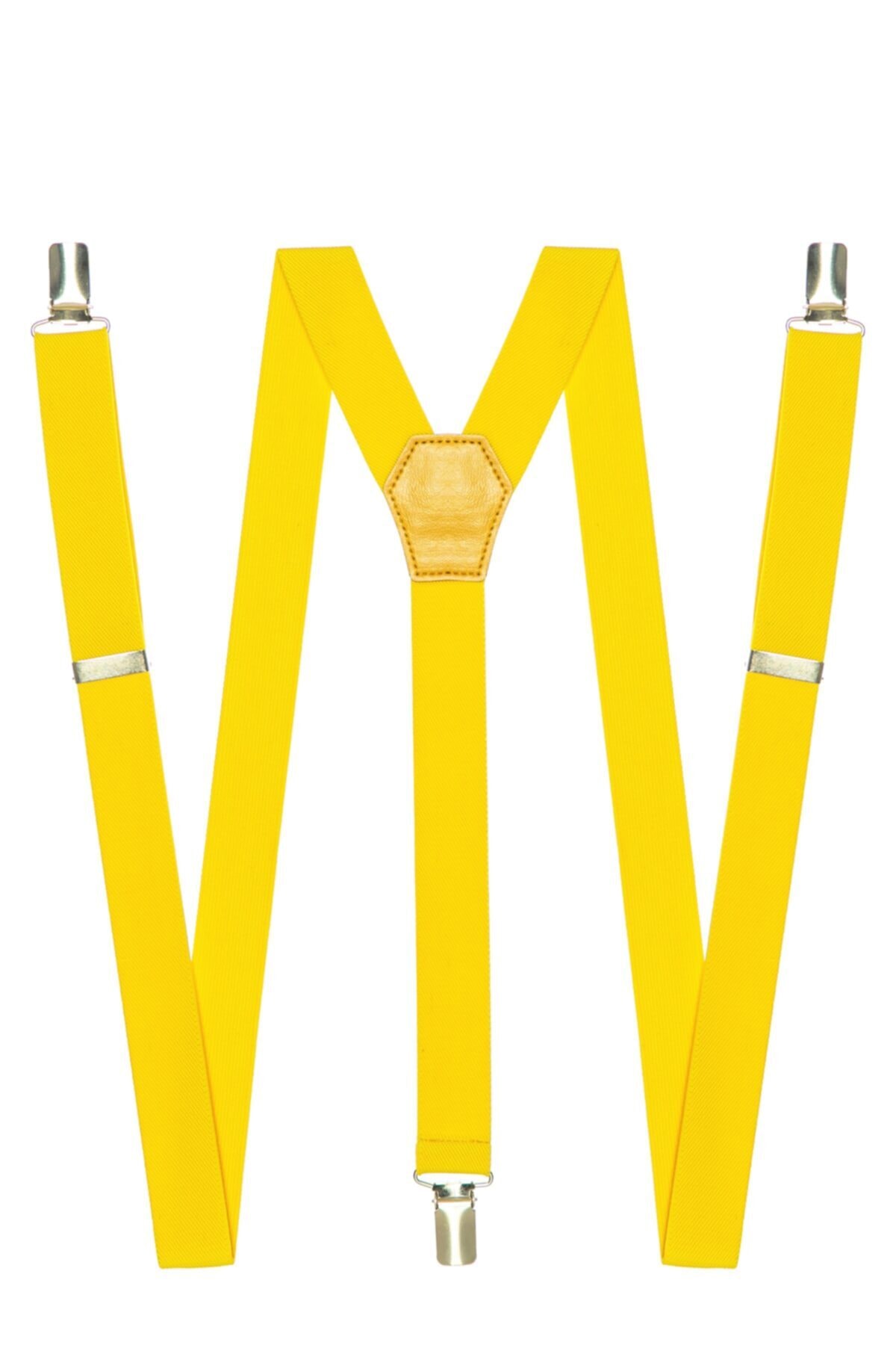 Yellow Thin Trouser Hanger with Metal Clip