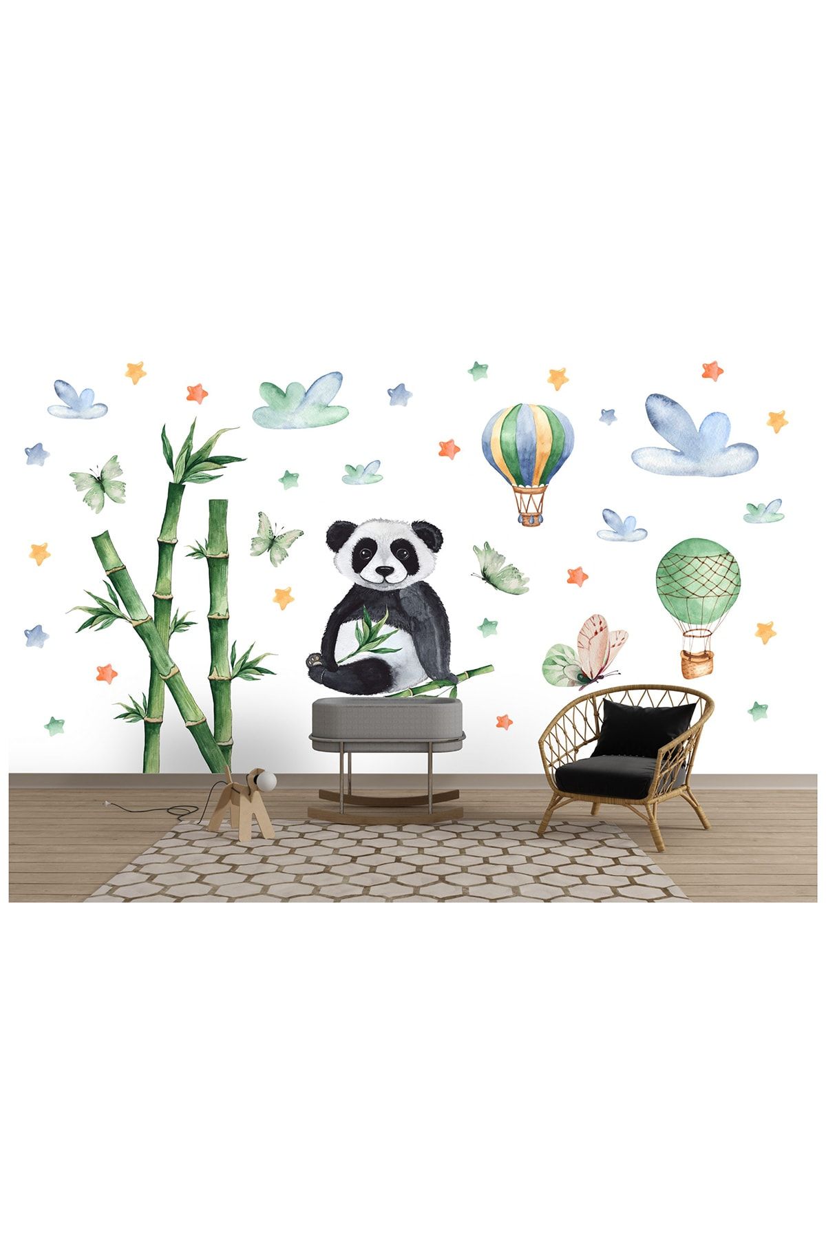 Panda themed 2025 baby room