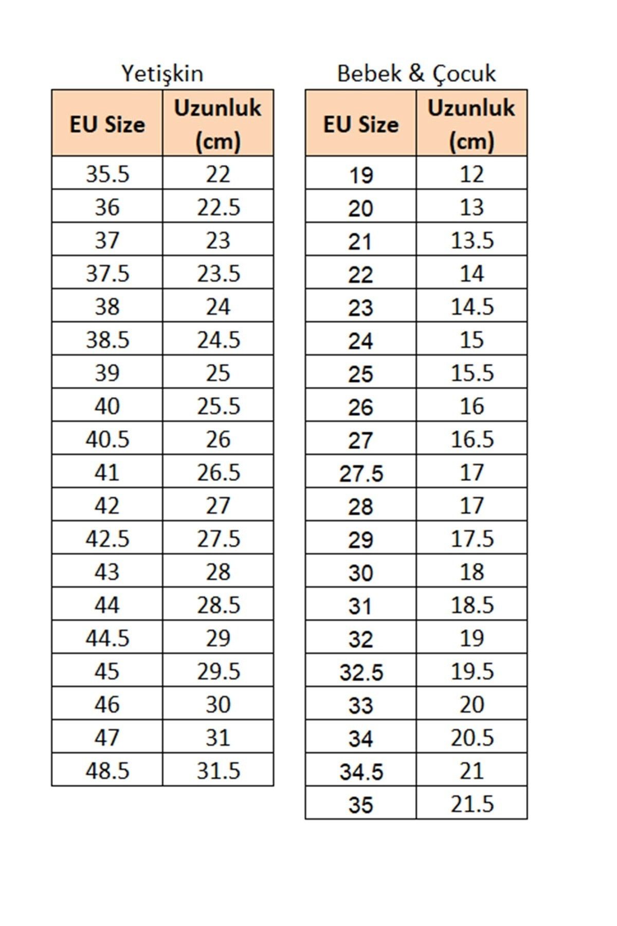 Puma baby top shoes size chart