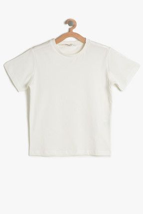 Beyaz Erkek Çocuk T-Shirt 7YKB18526GK