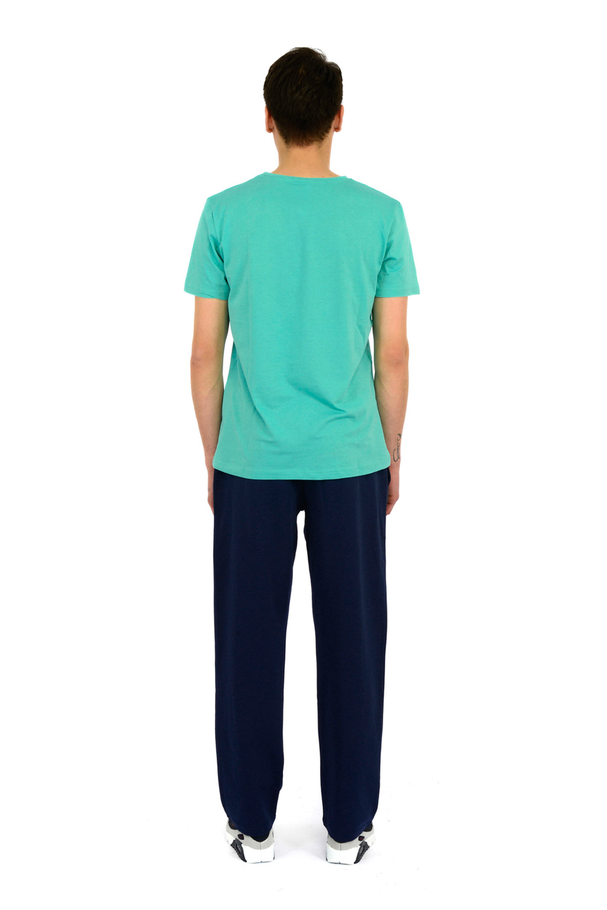 شلوار ورزشی اسلازنگر مردانه پنبه ای آبی سرمه ای   Regular/رگولار     Daily/روزانه | Slazenger ST19PE003 TR - تصویر 4