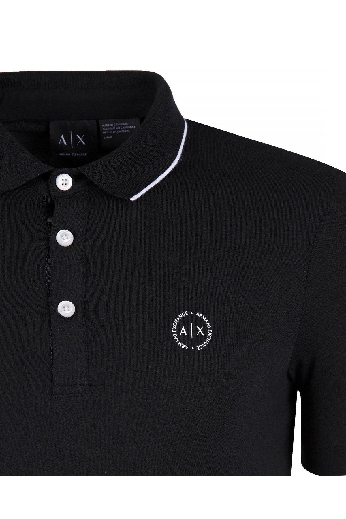 Armani Exchange-Men's Black T-Shirt 8Nzf70 Z8M9Z 1200 4