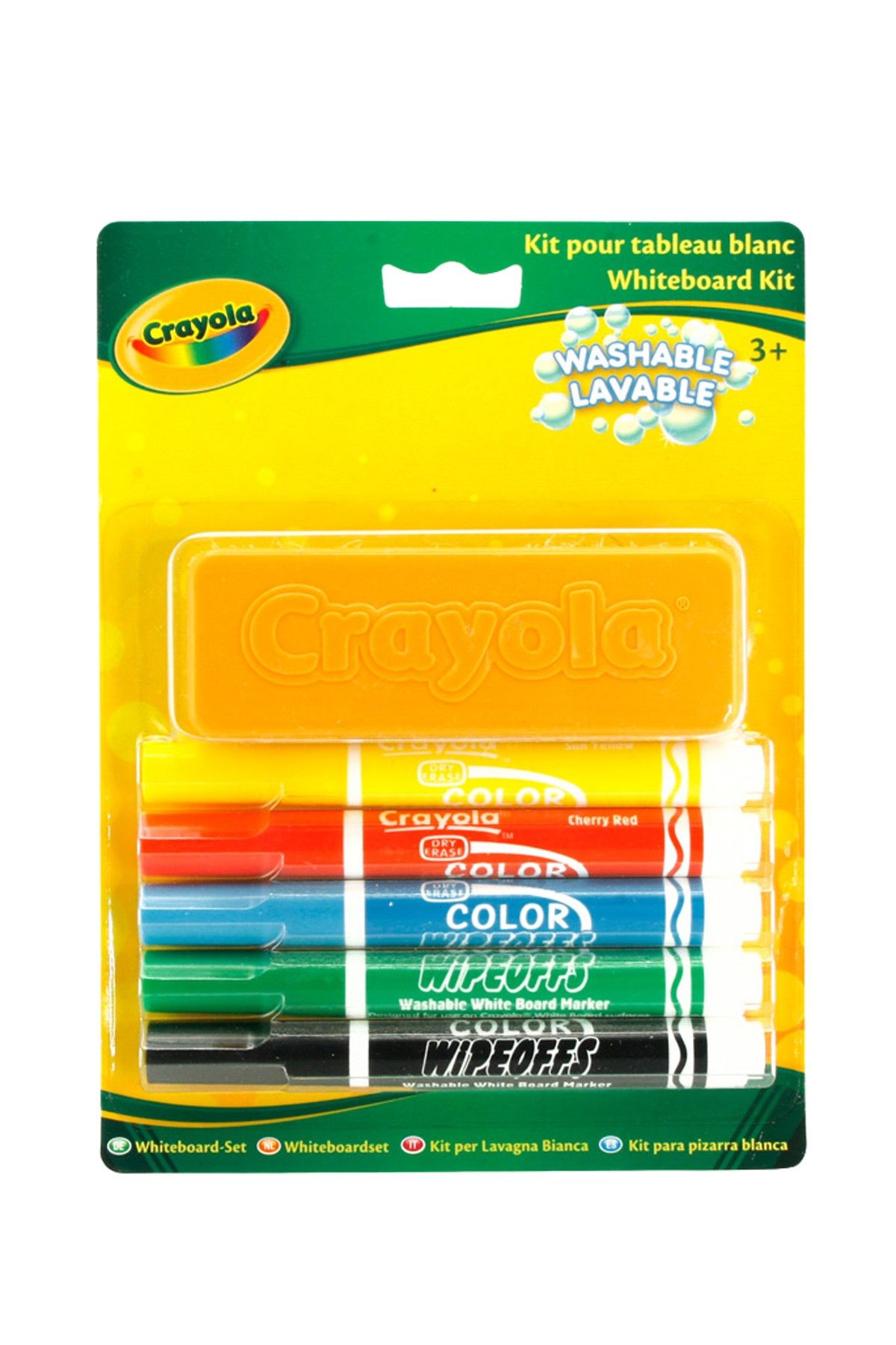 crayola beyaz tahta kalem ve silgi seti