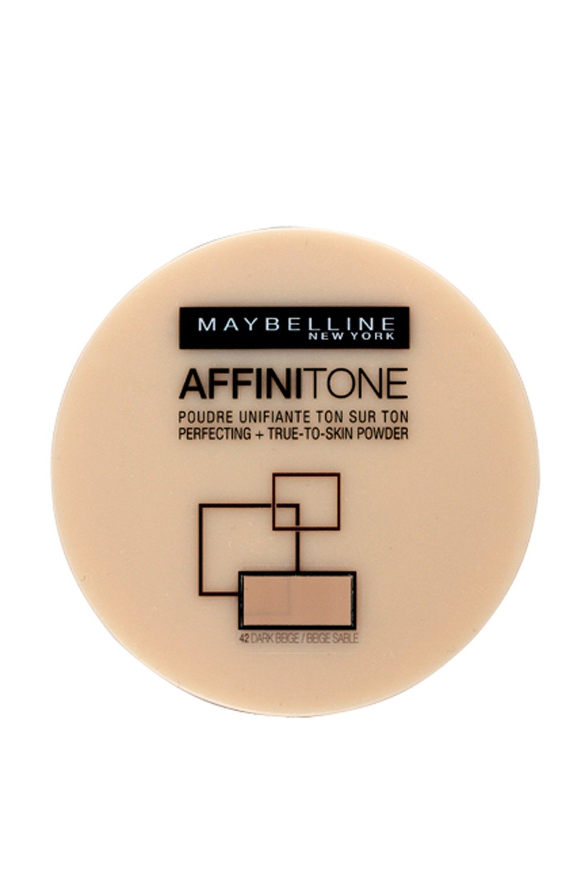 Maybelline New York پنکک و پودر آرایشی Affinitone Powder کاملا سبک و پوشش طبیعی شماره 42