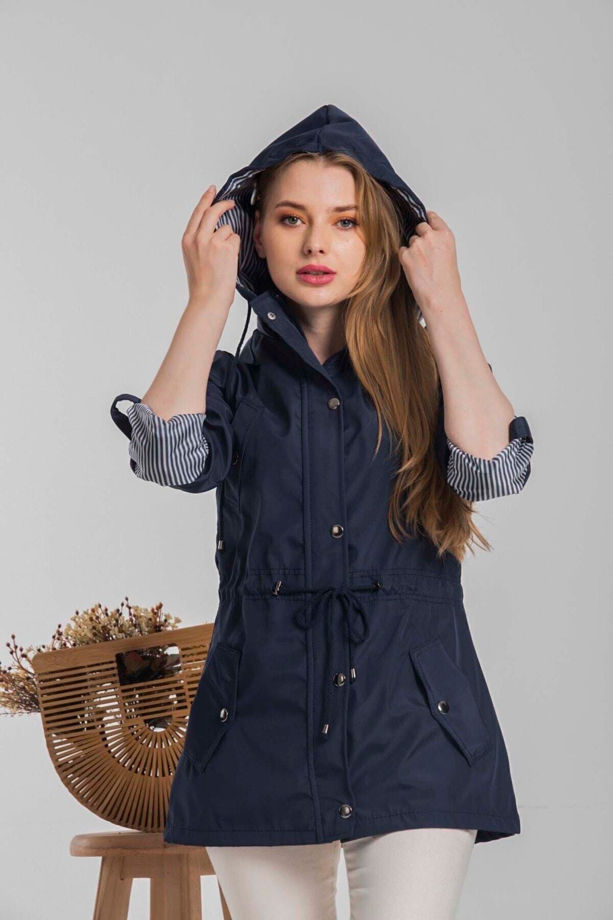 Women's short navy jacket new arrivals