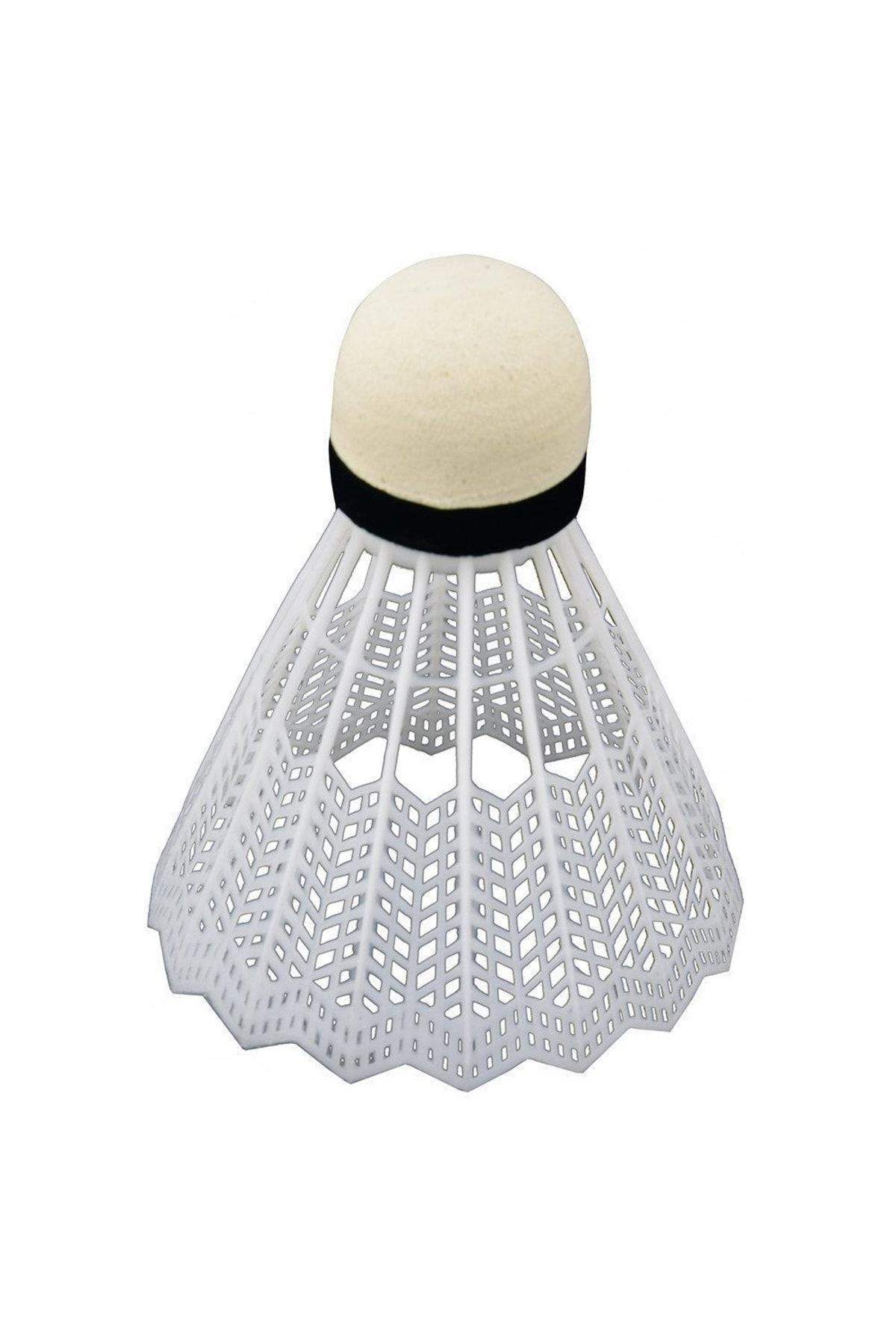 Delta-6 White Badminton Balls with Plastic Head in Practice Box 2