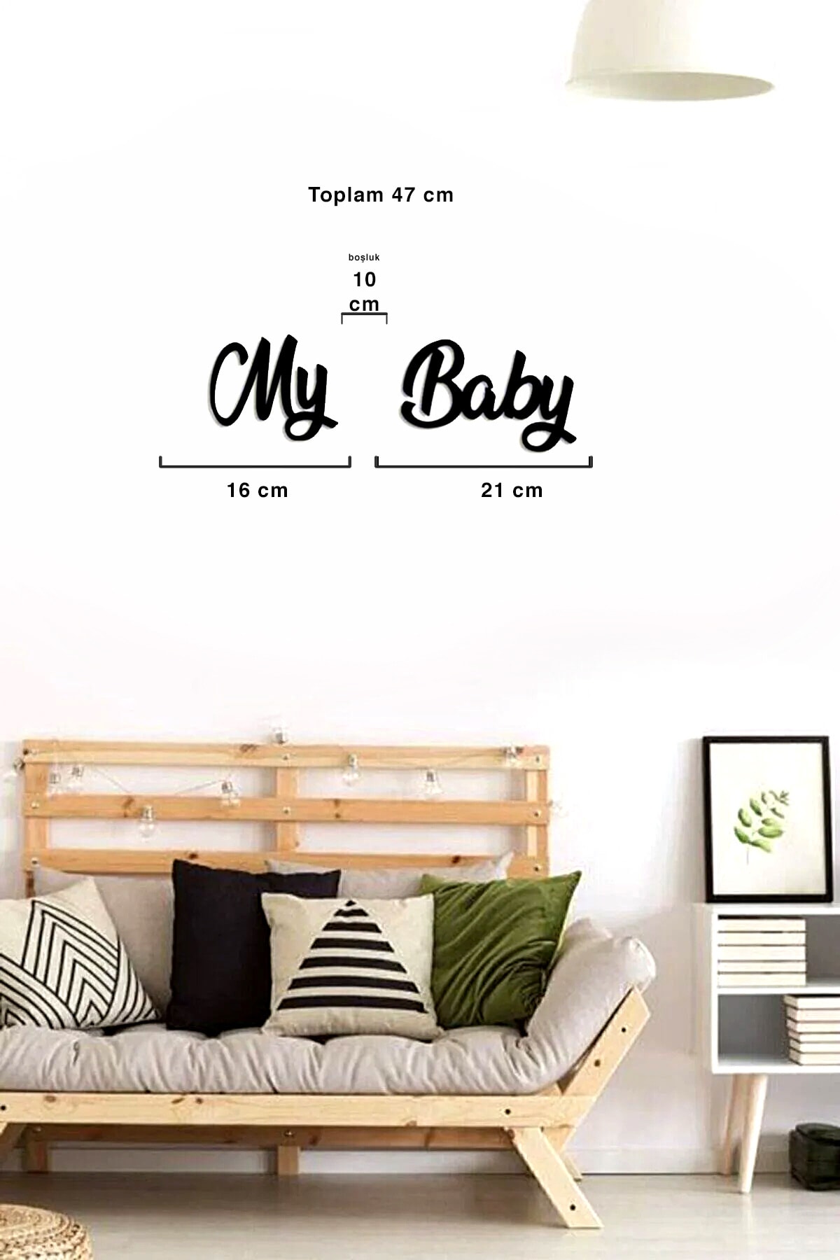 My Baby Written Mdf Graffiti Dismantle-Plug Graffiti - Decorative