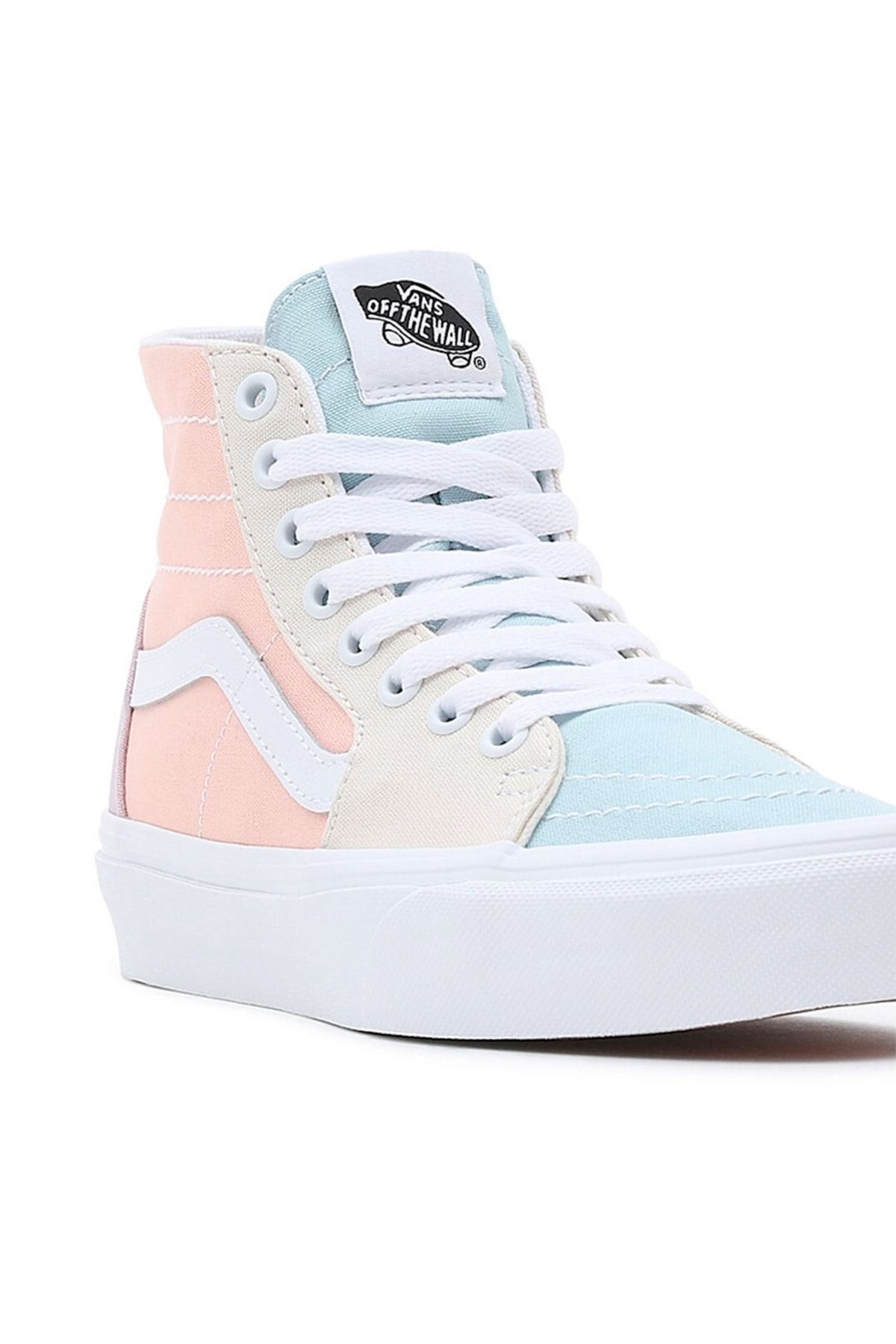 اسنیکر چند رنگ مردانه و زنانه UA SK8 Hi Tereed Block Multi True سفید کفش ورزشی Vans