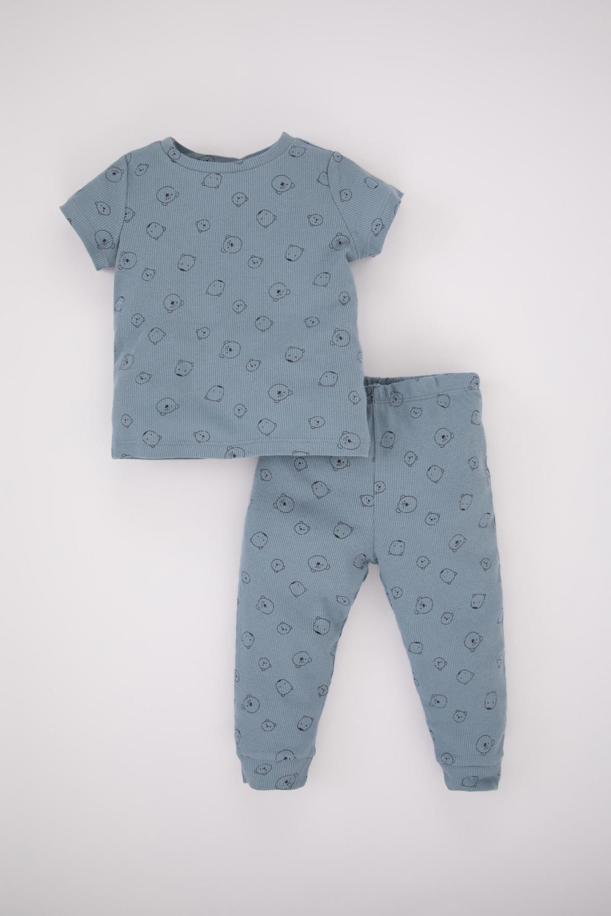 DeFacto Pyjama Blau Print