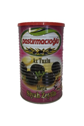 Pastırmacıoğlu 231-260 Mega Az Tuzlu Gemlik Siyah Zeytin 800g