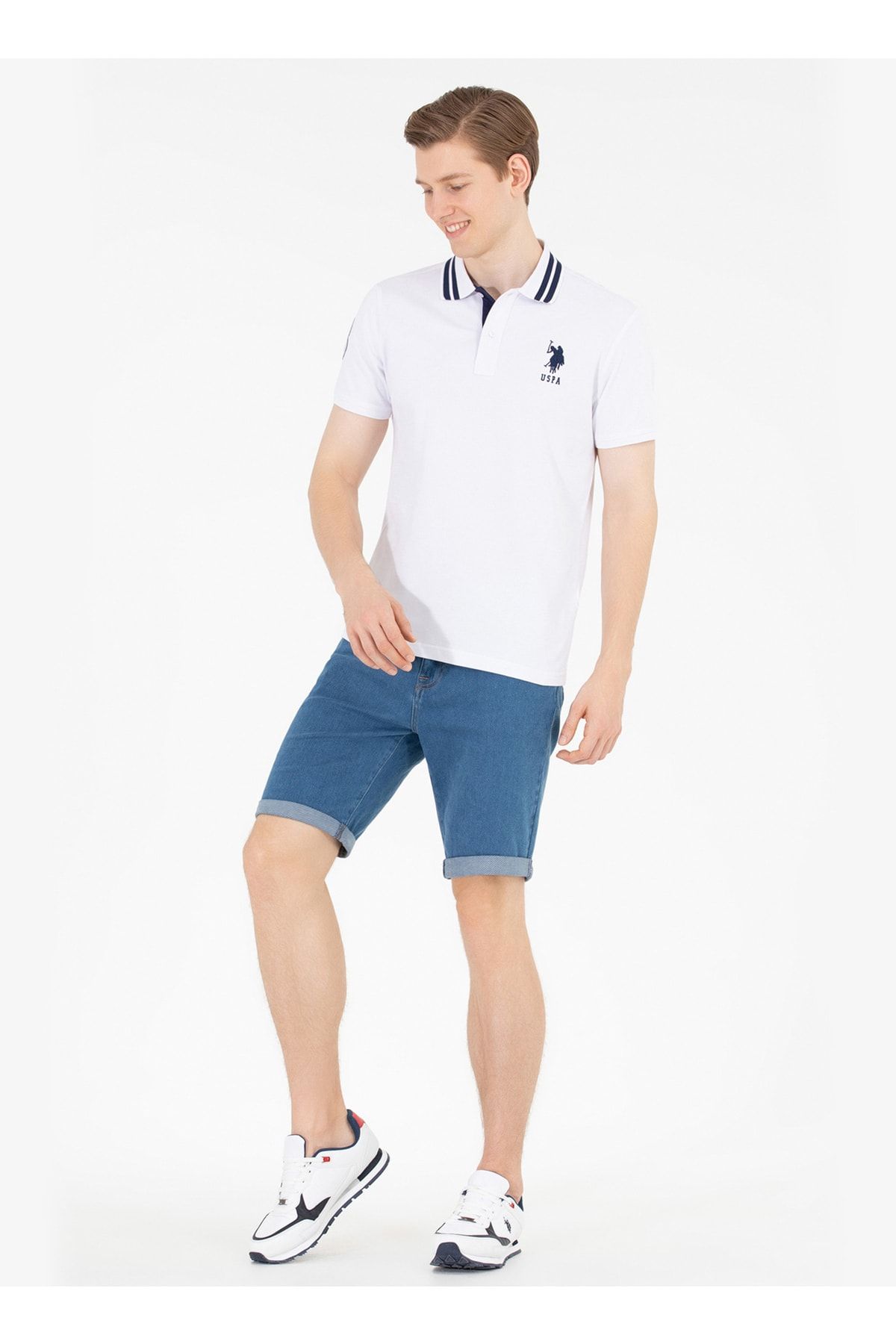 تی شرت سفید مردانه پولو U.S. Polo Assn.