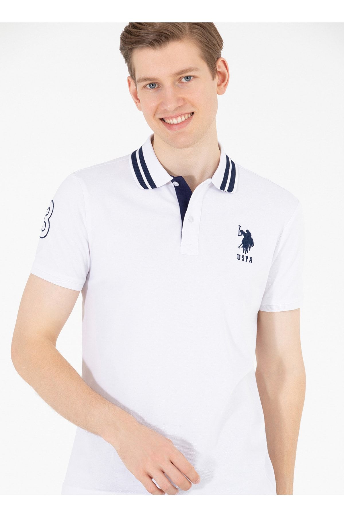 تی شرت سفید مردانه پولو U.S. Polo Assn.