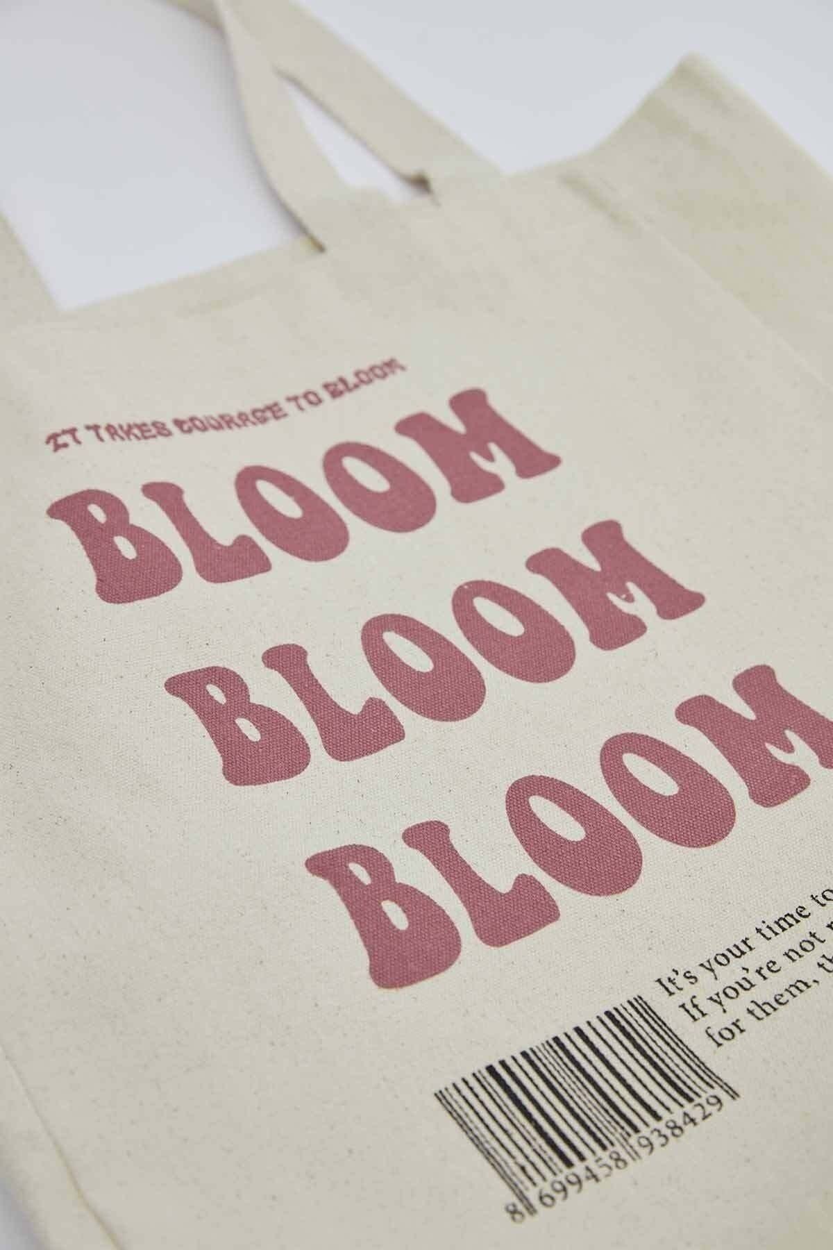 Manuka-Tragetasche „Bloom“ aus dickem Canvas mit Seitenfalten 2