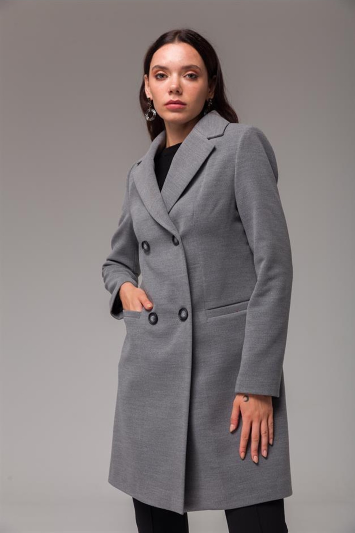 Womens dark grey parka Clearance
