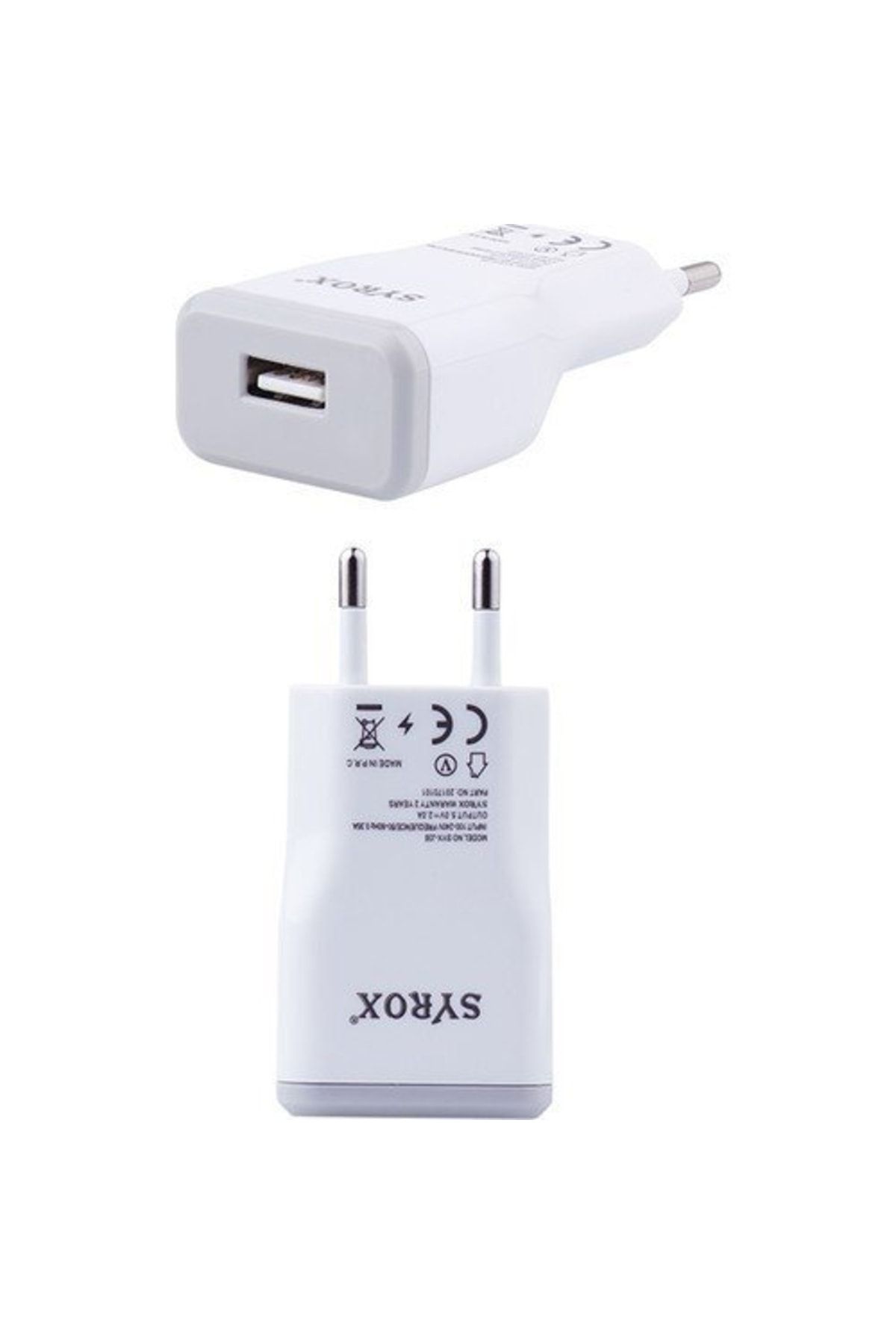 Robiduck-220v Input - 5v Output Adapter with USB 2