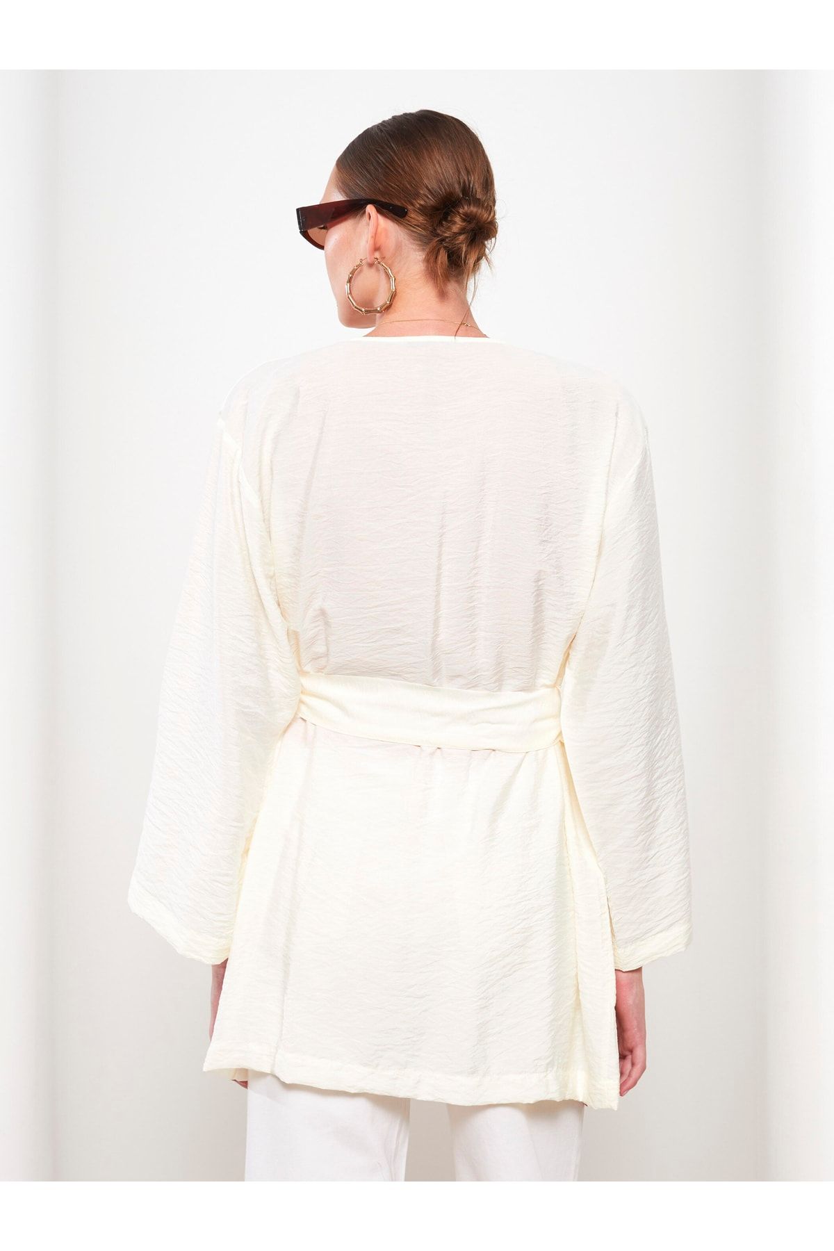 Şal Yaka Düz Kadın Kimono