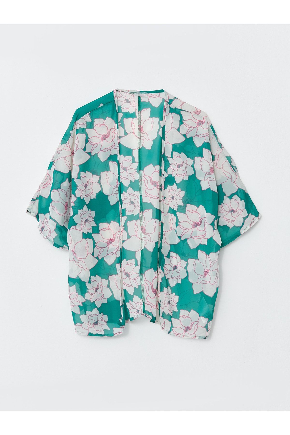 Şal Yaka Desenli Kadın Kimono