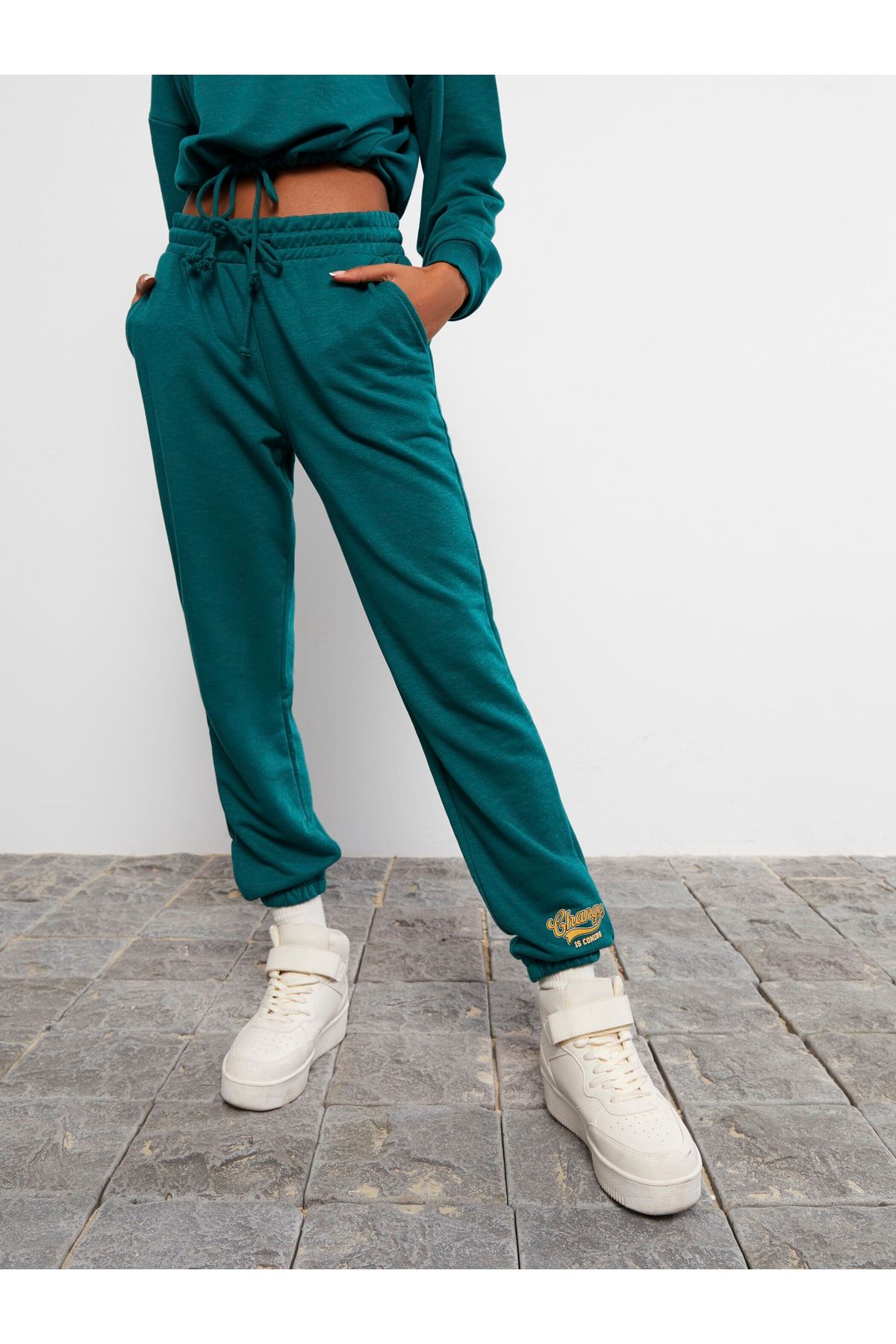 LC Waikiki-Γυναικείο Jogger Sweatpants - Ελαστική μέση και στάμπα 6