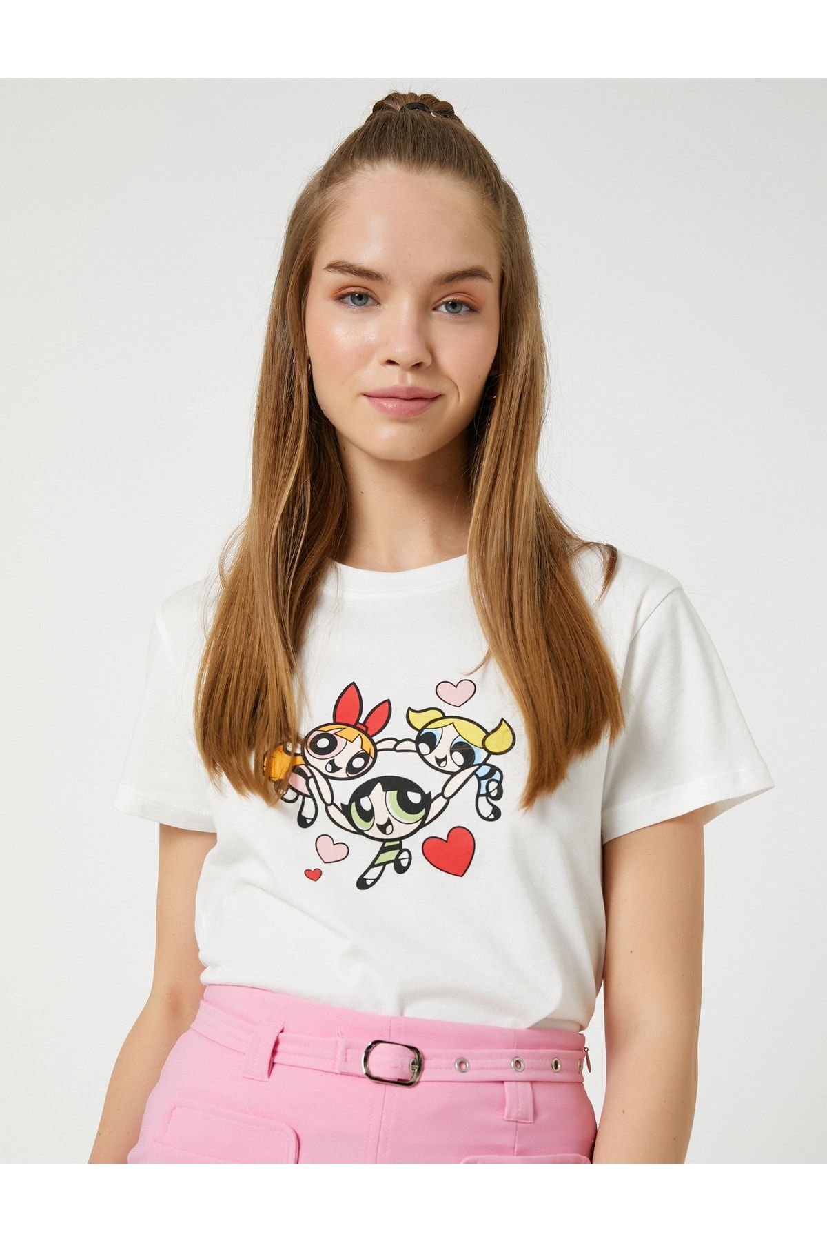 Koton T-Shirt Ecru Regular Fit