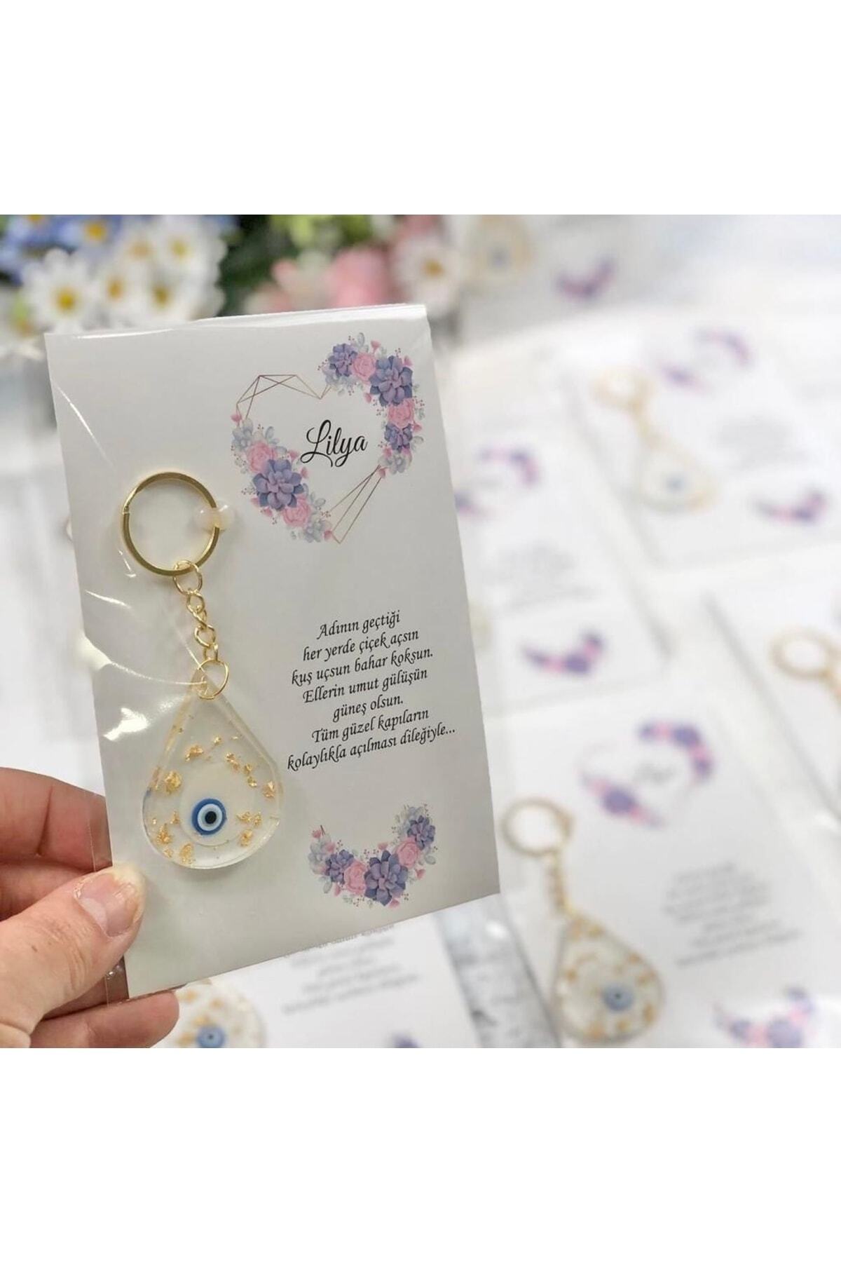 50 Pieces Newborn Baby Favors Mawlid Birthday Gift Epoxy Keychain