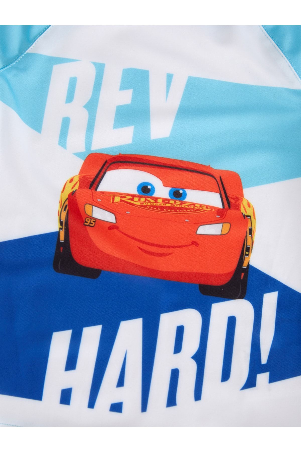 LC Waikiki-Legénységi nyakú, hosszú ujjú autók nyomott kisfiú fürdőruha 4