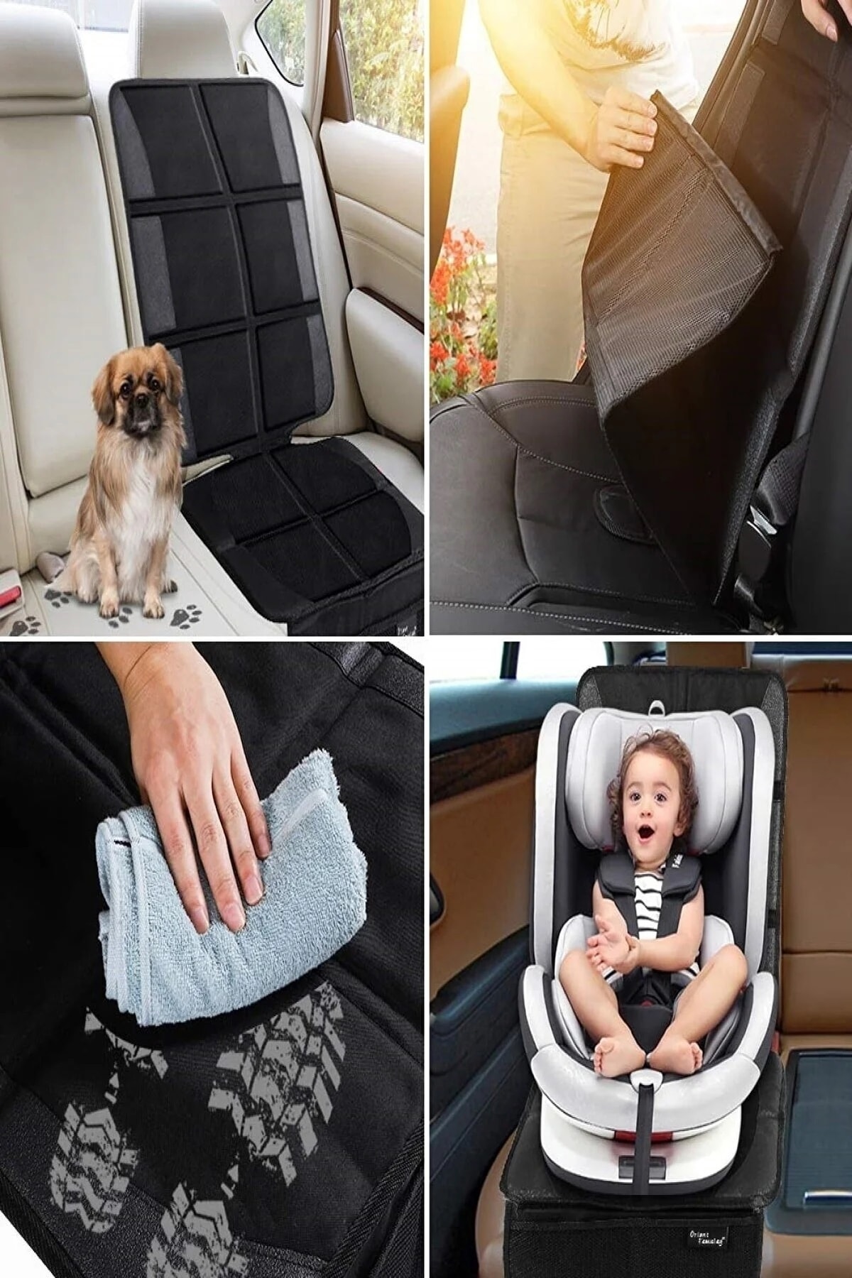 Genel Markalar Isofix Girişli Oto Çocuk Koltuğu Koruyucu Oto Kılıfı Ana Kucağı Puset Koruma Koltuk Minderi fotoğrafı 3 (önizleme)