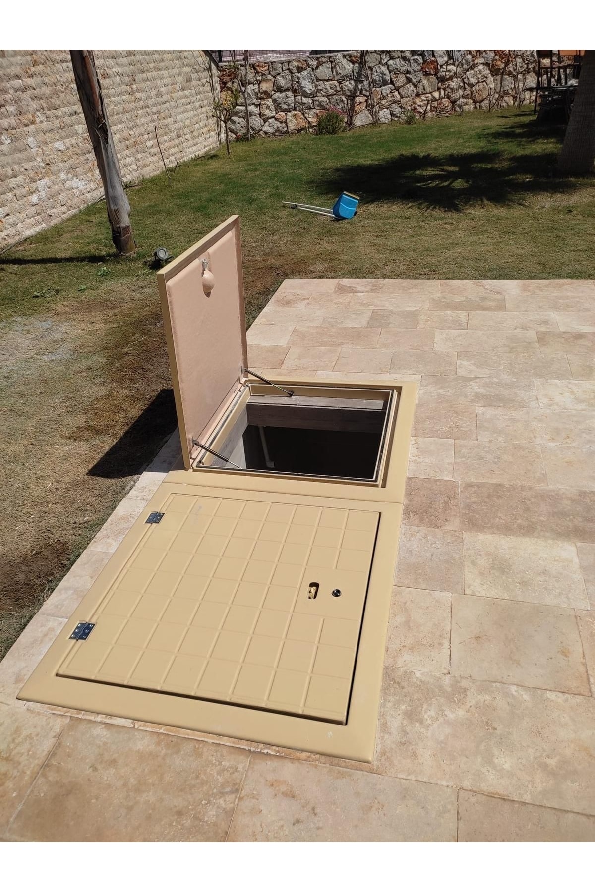 Mermer Üstü Polyester Makine Dairesi Kapağı 100x100 2