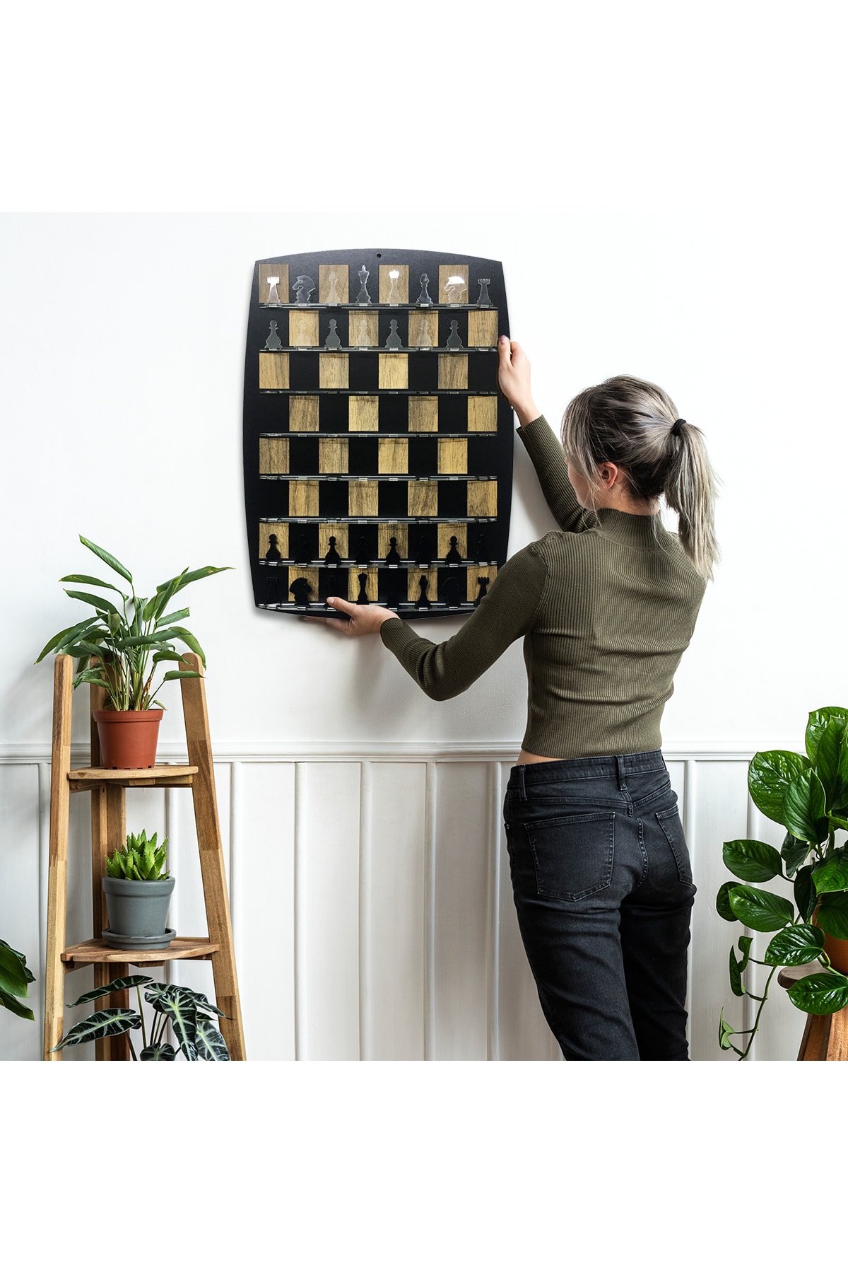 standarts Makta ® Duvar Tipi Dikey Satranç Oyunu