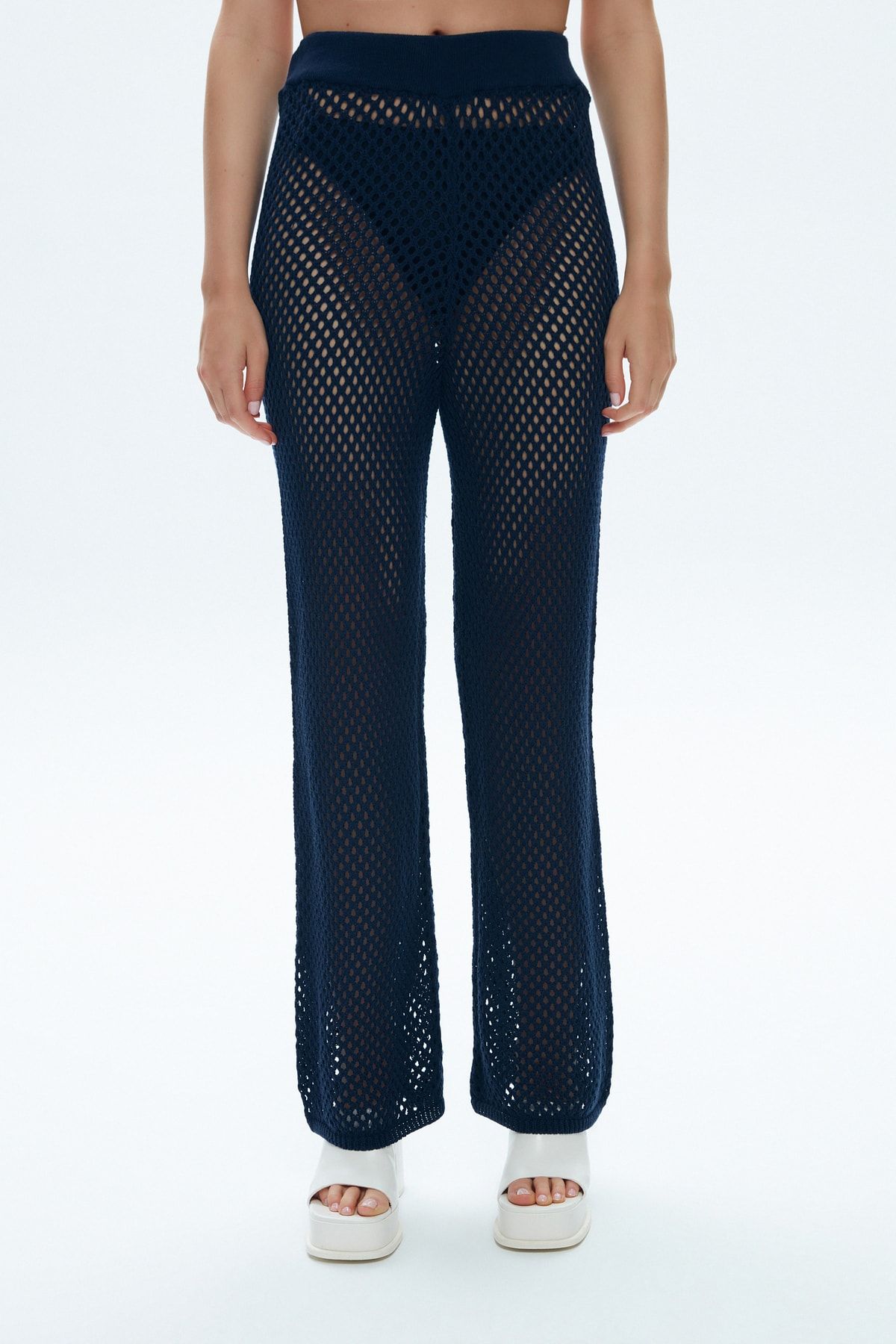 adL-Kirsten Mesh-Strickhose - Stilvolles Design 2
