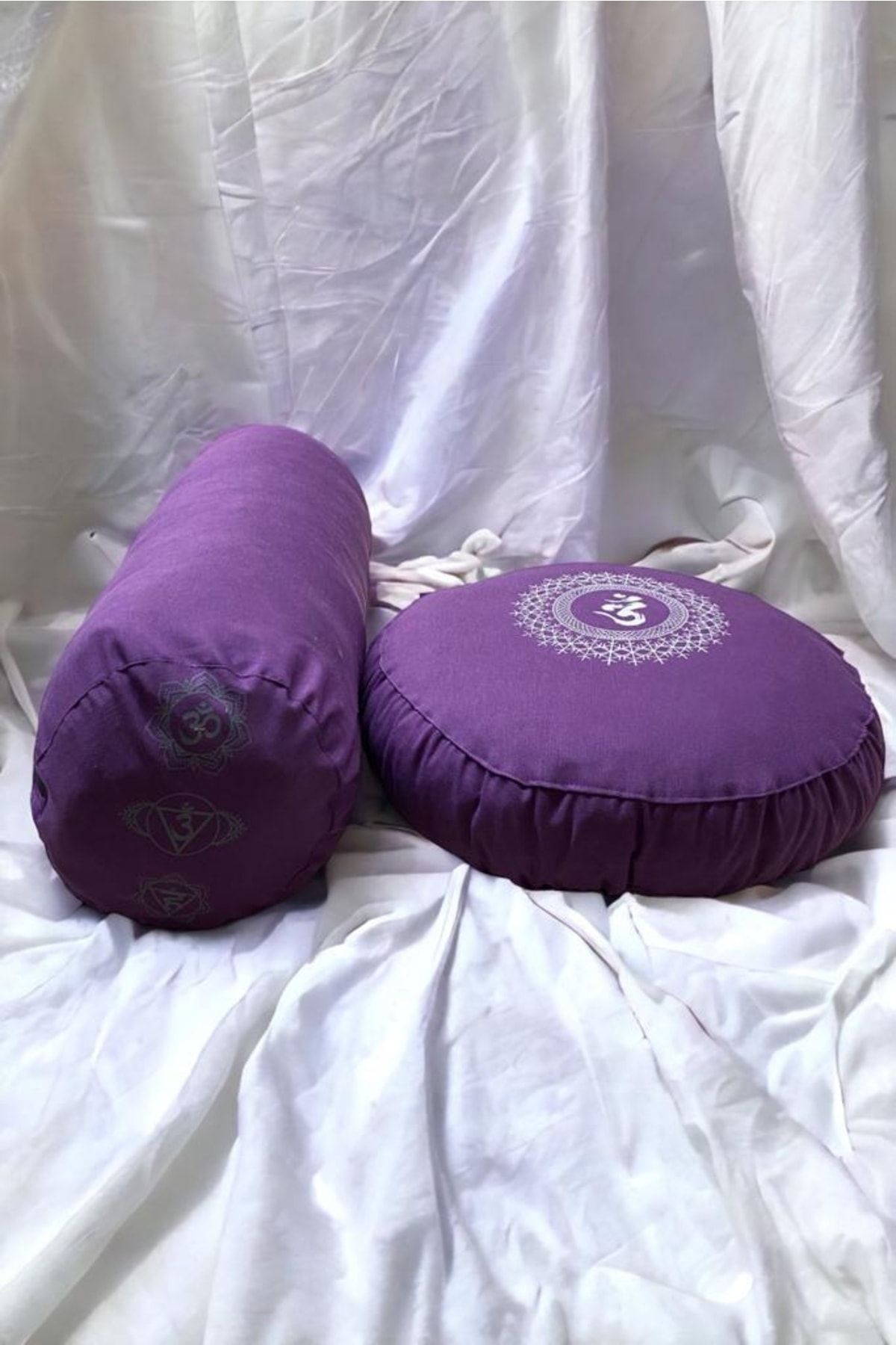 مت یوگا بنفش کوسن مدیتیشن و Bolster سریال ویژه فصل جدید طرح دار REMEGE