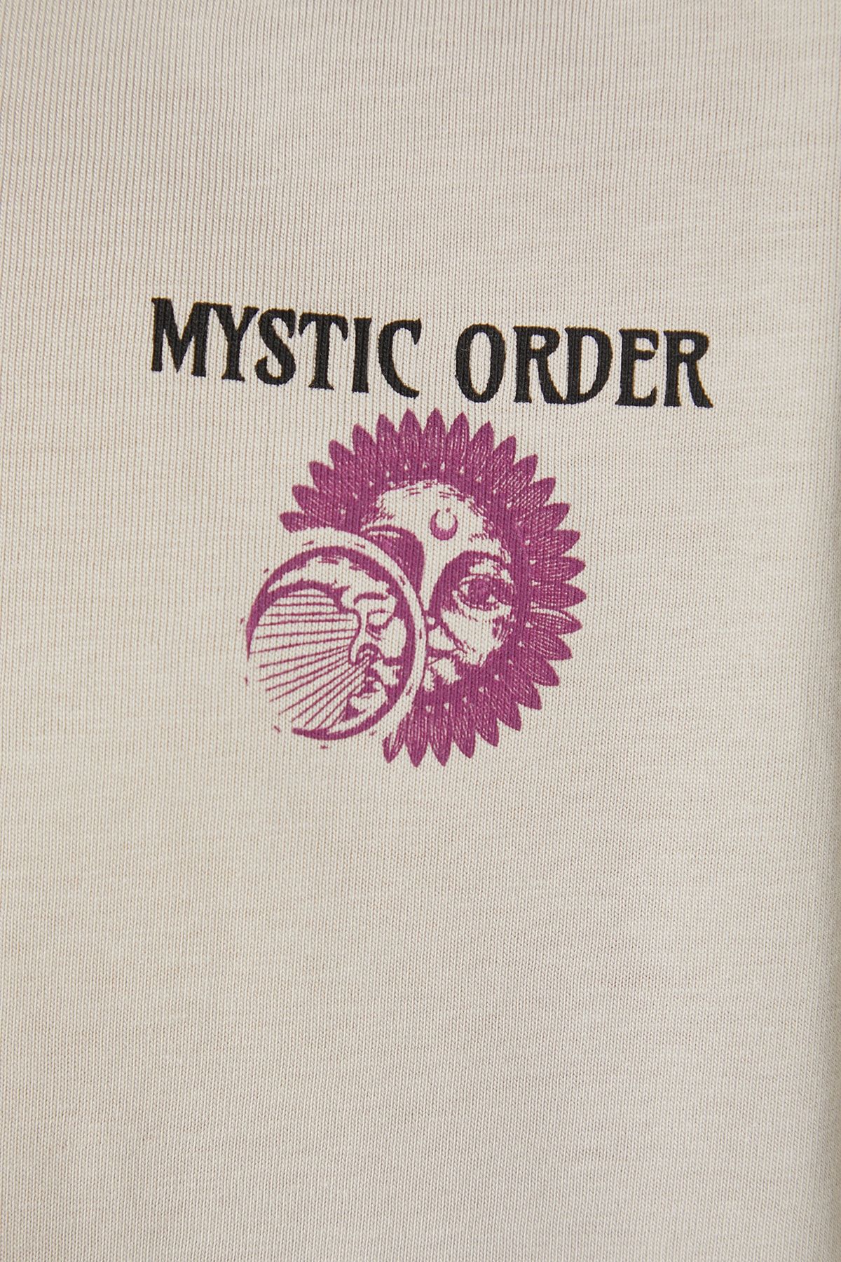 Trendyol Collection-Mystical printed oversize βαμβακερό μπλουζάκι - TMNSS23TS00165 7