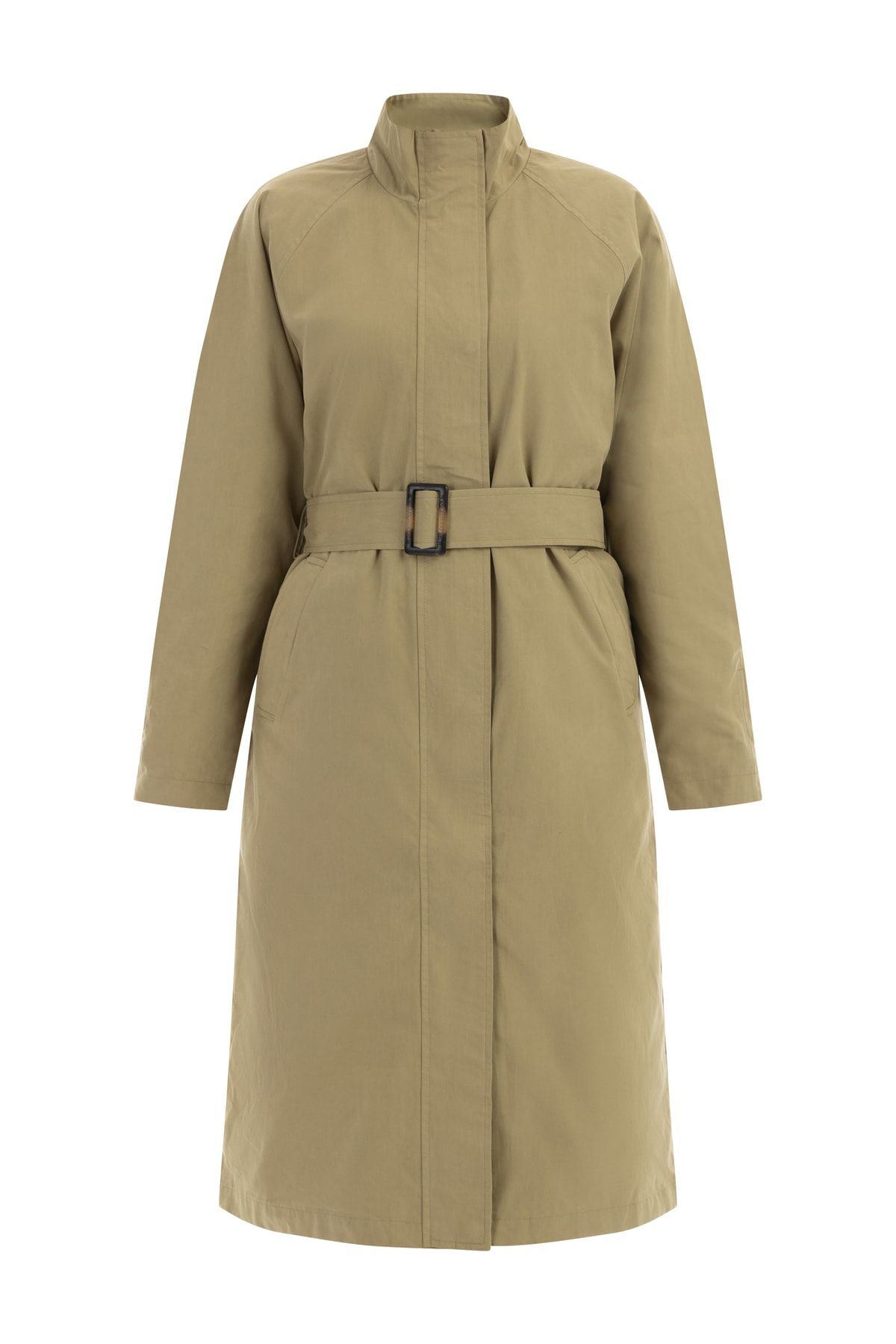 Dreimaster Klassischer Mantel Khaki Basic Fast ausverkauft