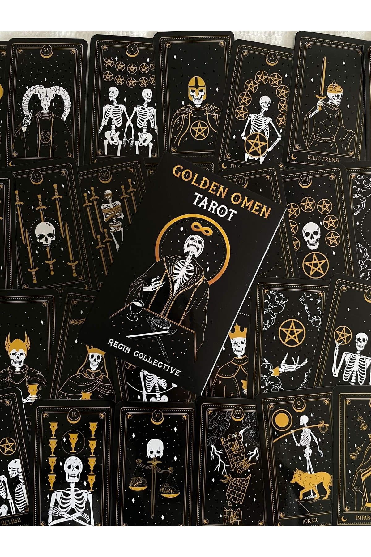 REGIN COLLECTIVE Golden Omen Tarot Ve Başlangıç Tarot Kitabı