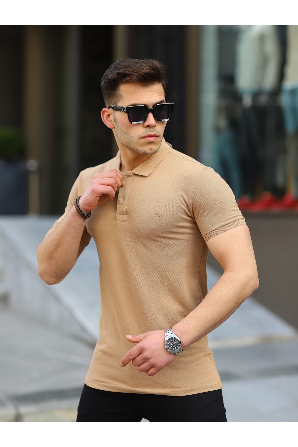 Tan polo neck hot sale