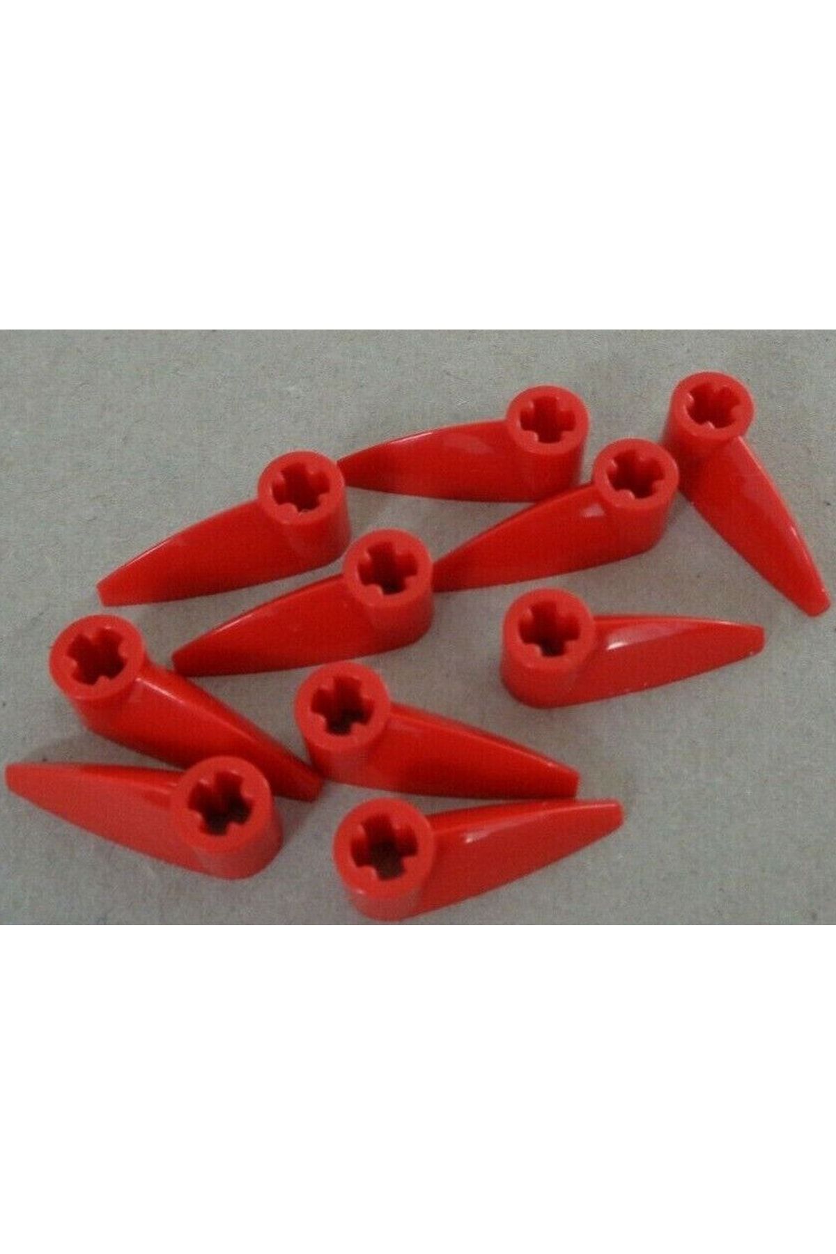 LEGO-Original Accessory Custom Moc Technic Bionicle 1 X 3 Tooth Red Teeth 4 Pieces Will Be Sent 1
