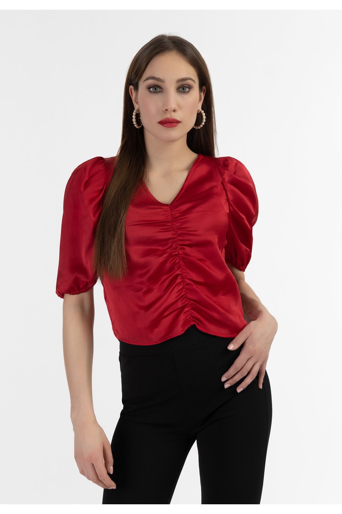 Faina Hemd Rot Regular Fit FR5430