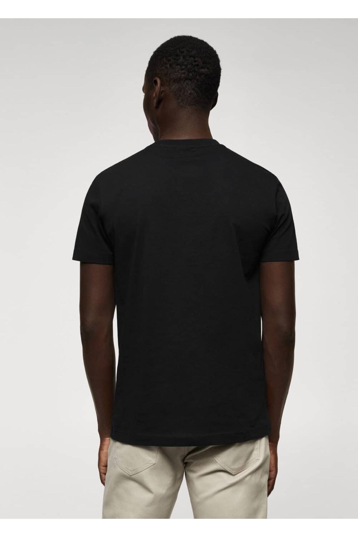 MANGO Man-Tricou de bază din bumbac durabil 4