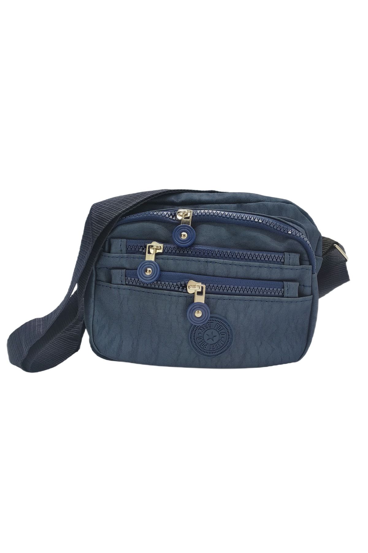 Posh Bags Shoulder Bag Dark blue Plain