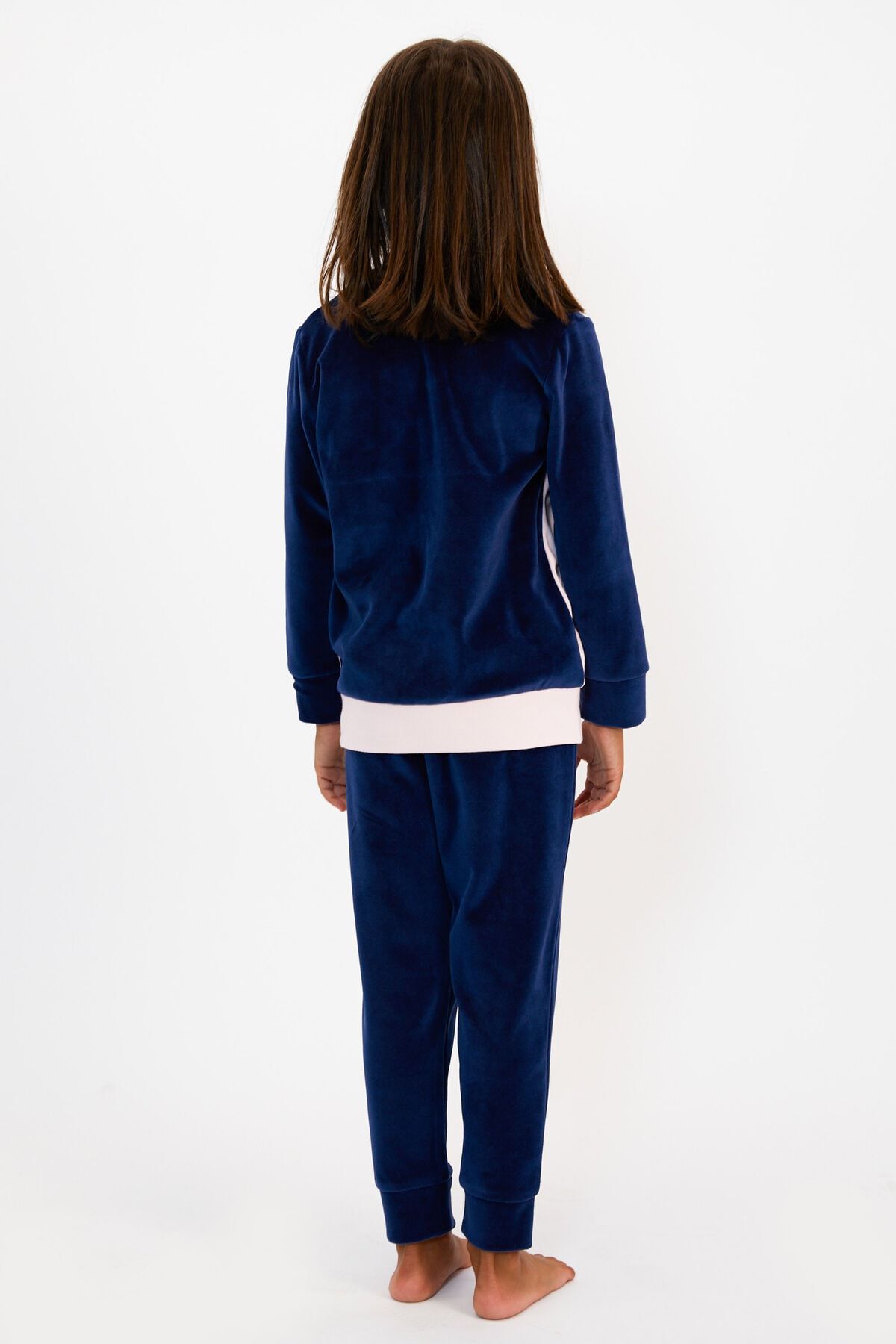 Girls shop velvet tracksuit