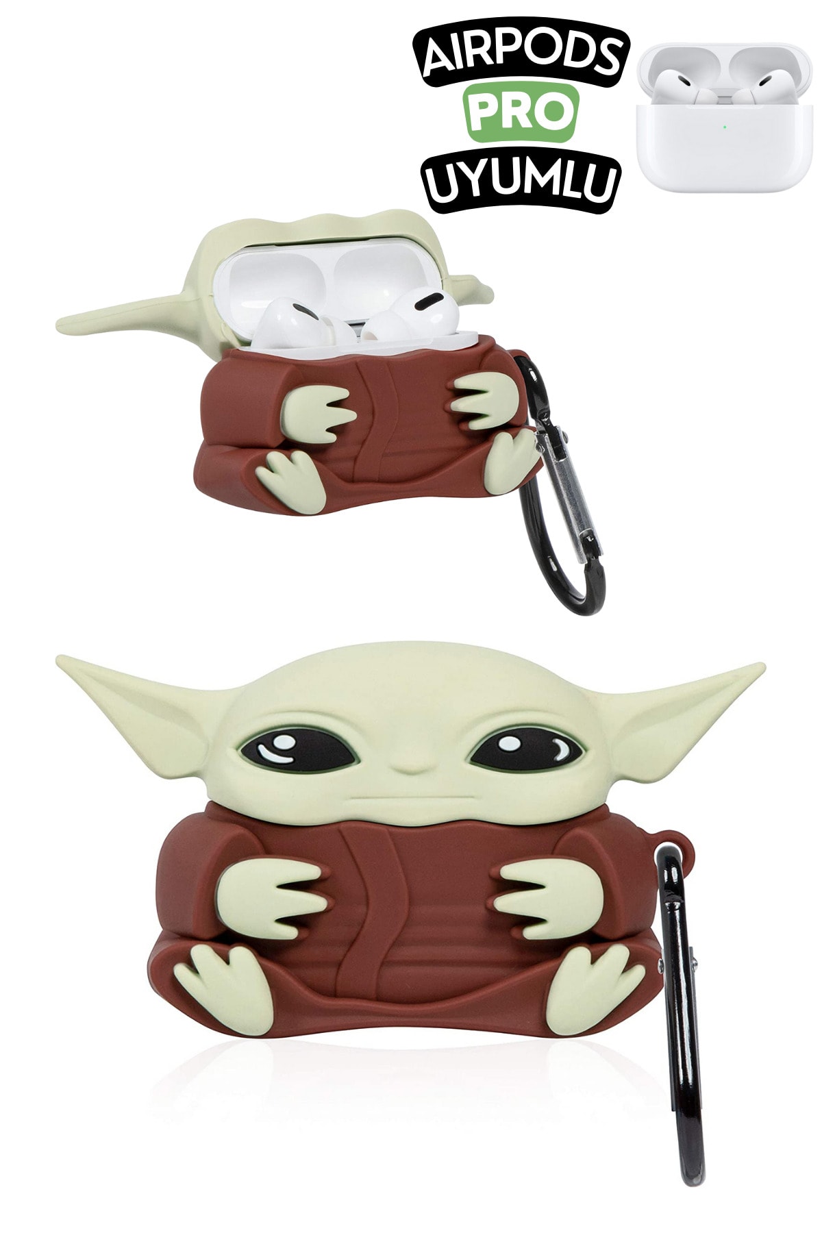 Pro Compatible Starwars Yoda Figure Cute Clasp Protective Silicone Case