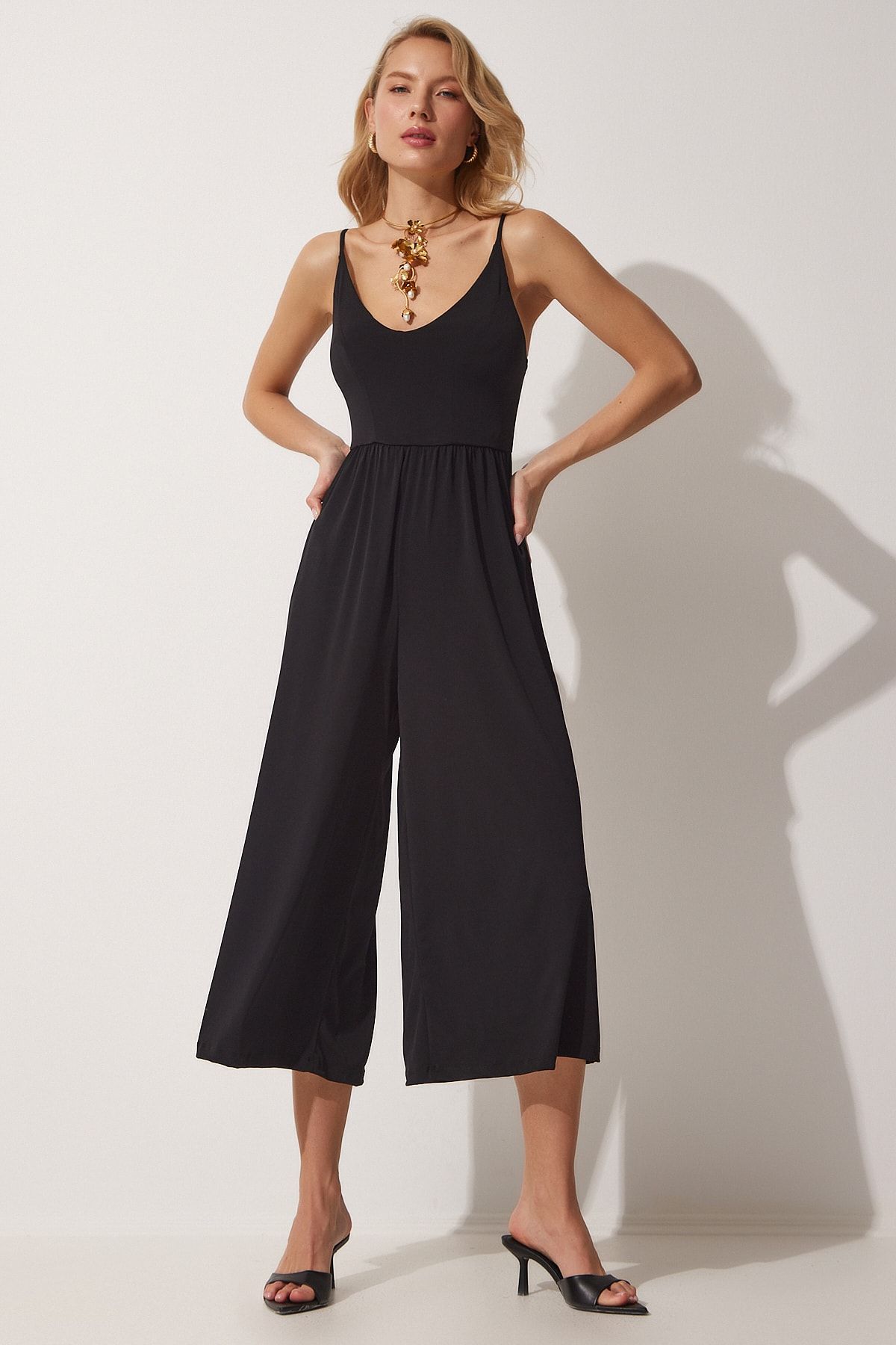 Tea sales length jumpsuit