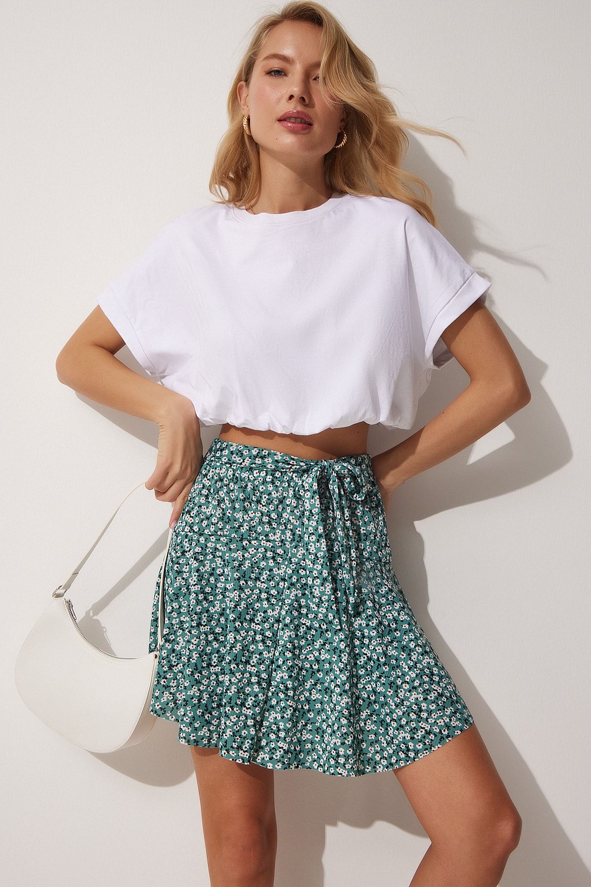 Delungra mini sales skirt forest green