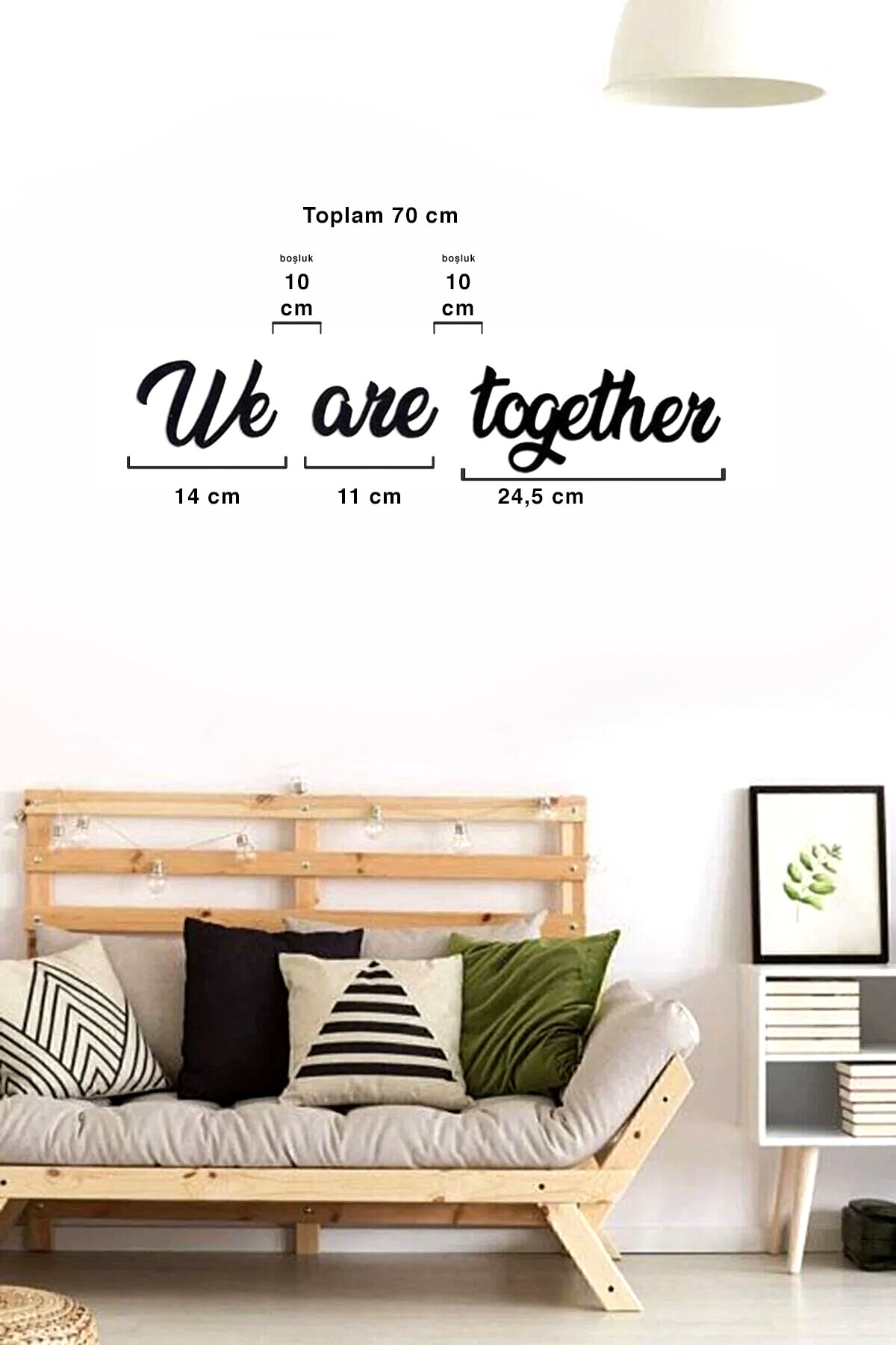 We Are Together Written Mdf Graffiti Dismantle-tack Graffiti - Decorative Writing
