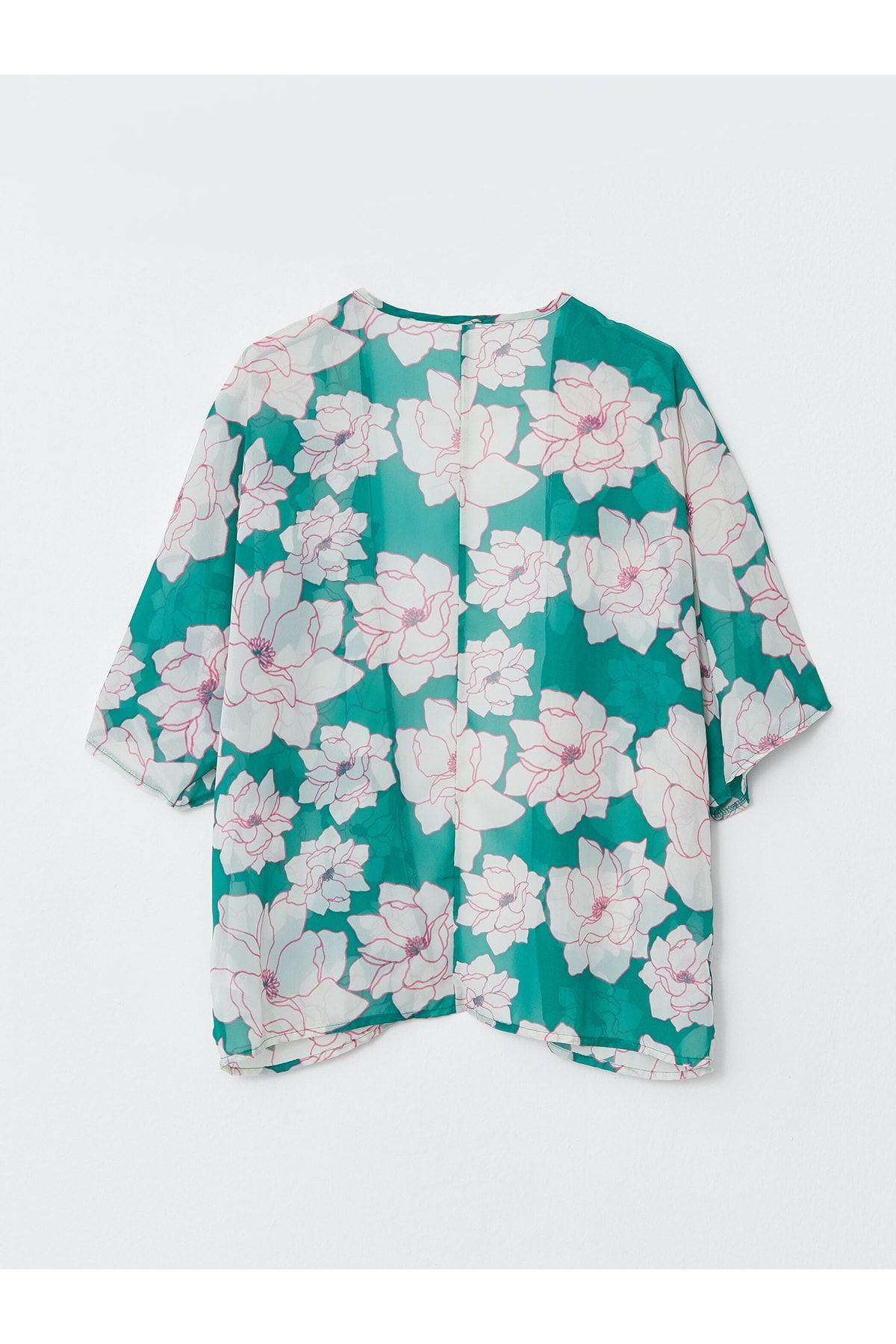 Şal Yaka Desenli Kadın Kimono