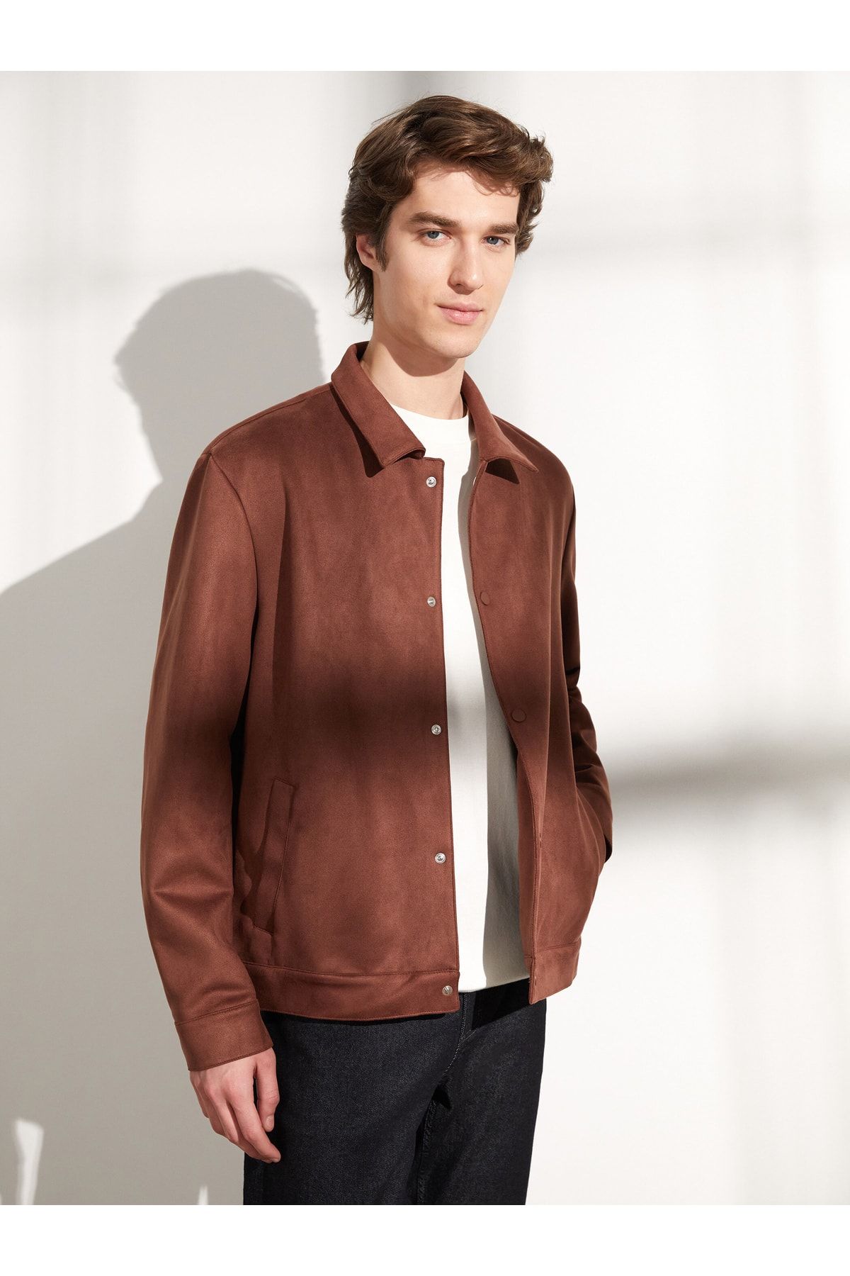 LC Waikiki Jacke Braun Regular Fit Fast ausverkauft