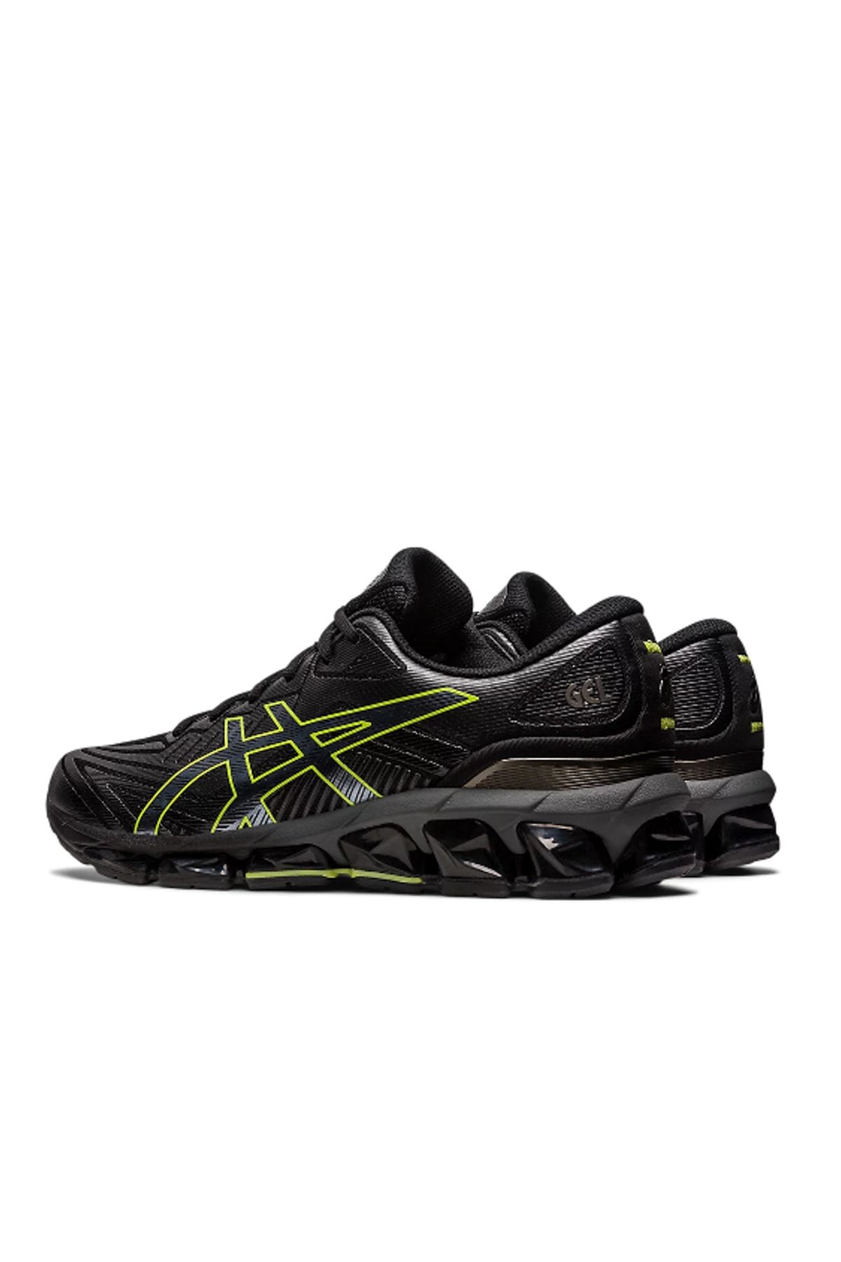 Asics Men s BLACK NEON LIME Running Training Shoes