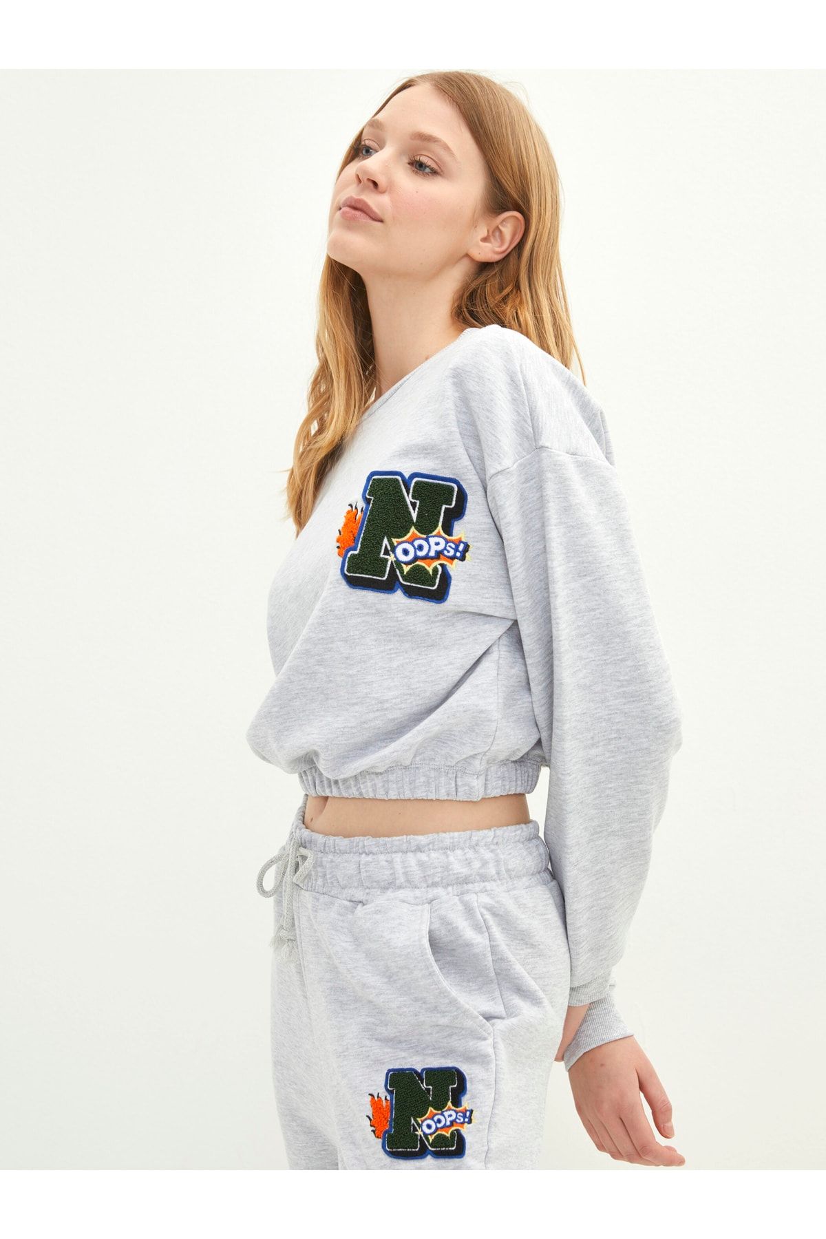 LC Waikiki Sweatshirt Grau Regular Fit