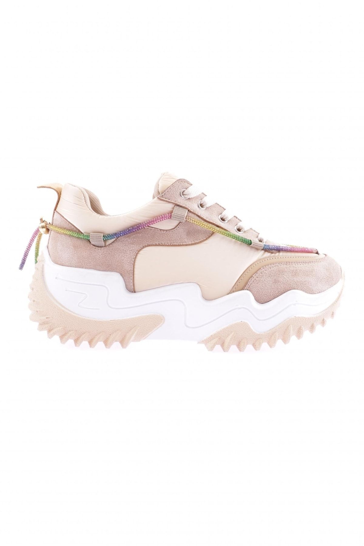 Dgn Sneakers Beige Flat Trendyol