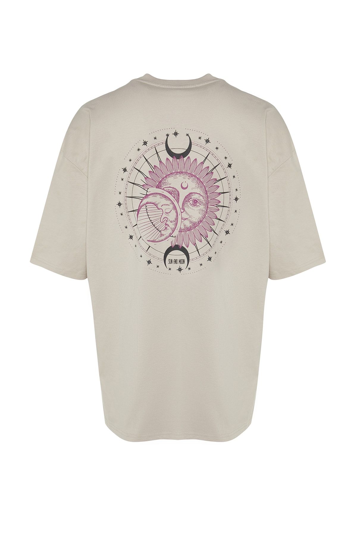 Trendyol Collection-Mystical printed oversize βαμβακερό μπλουζάκι - TMNSS23TS00165 8