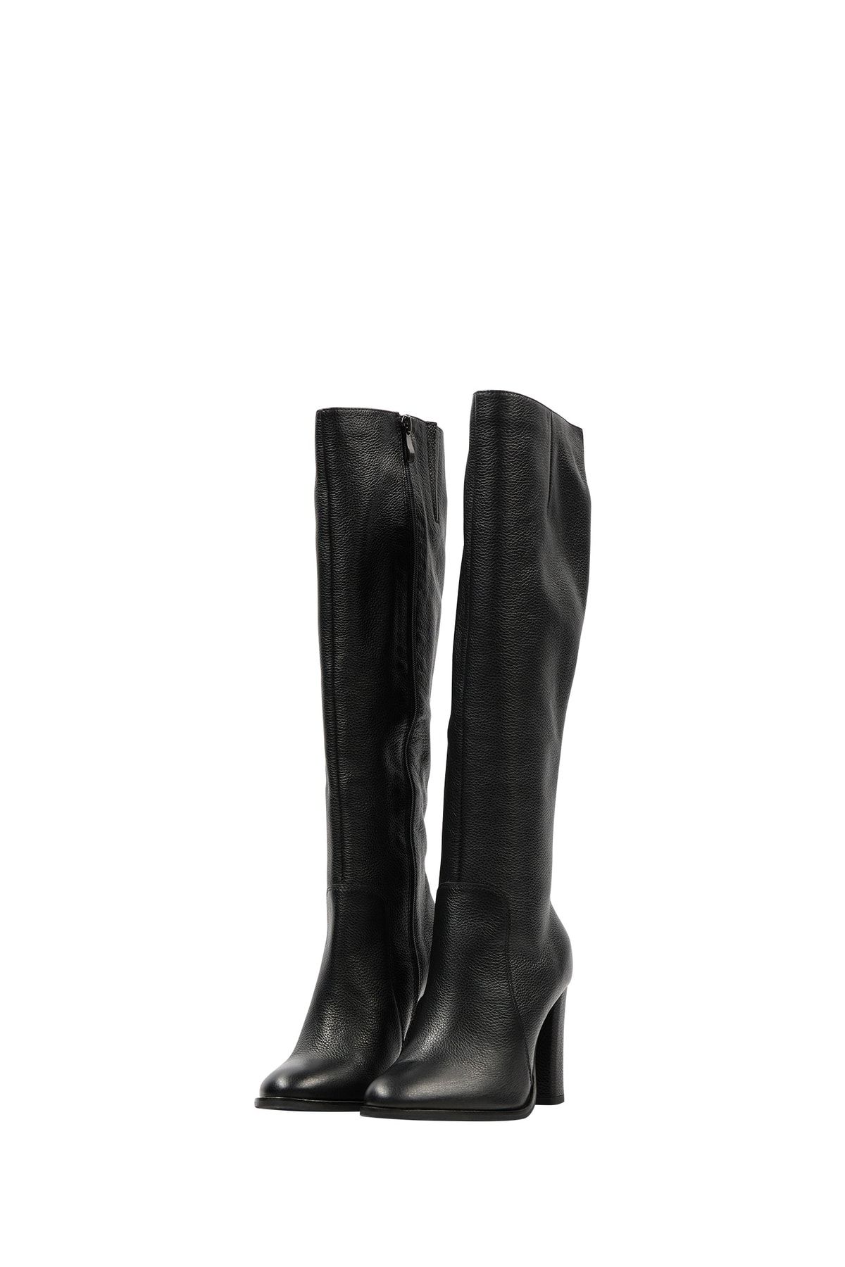 Faina Stiefel Schwarz Blockabsatz Fast ausverkauft